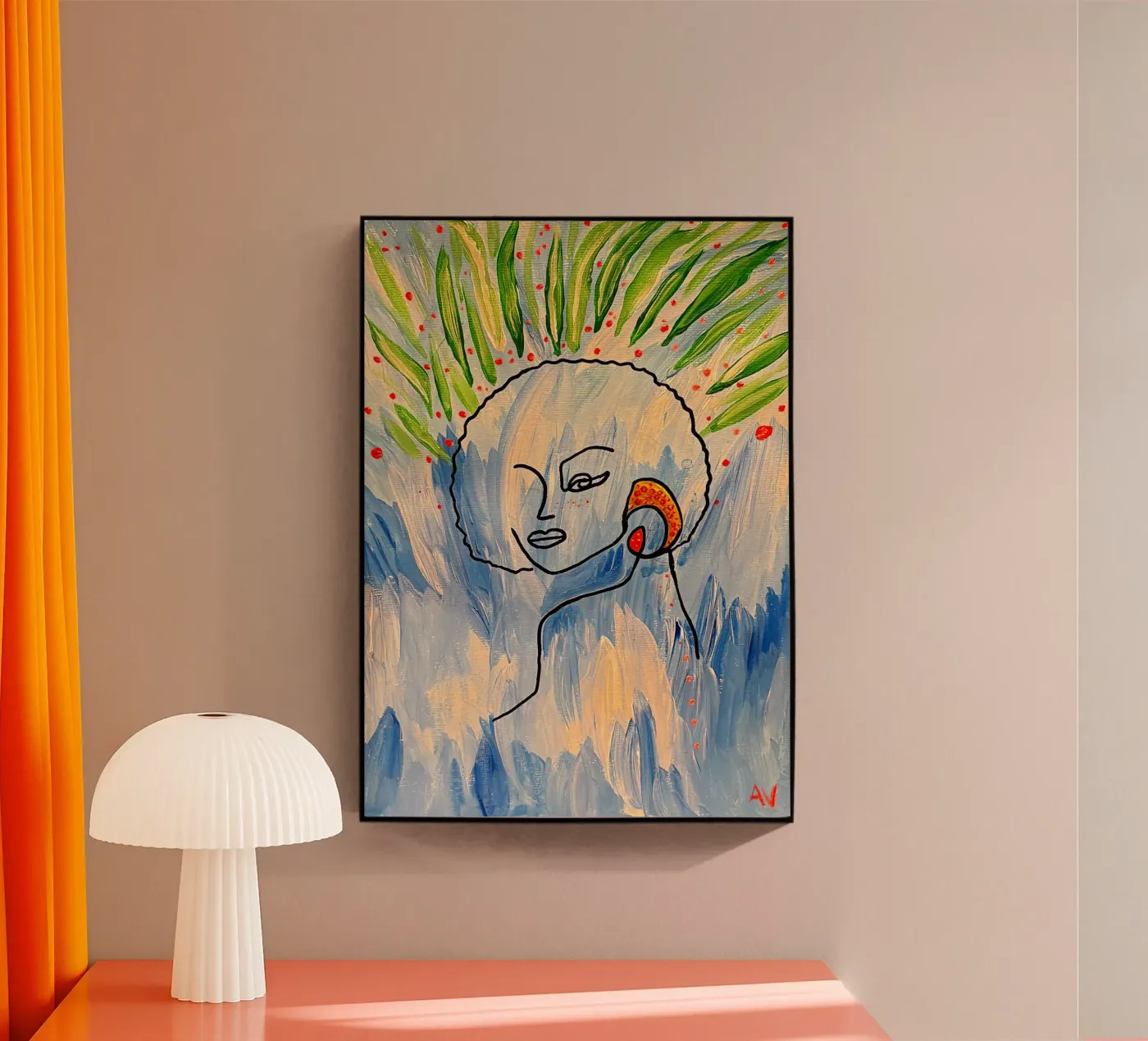 Eclat bleu Acryl-Glas von Aliciavgz