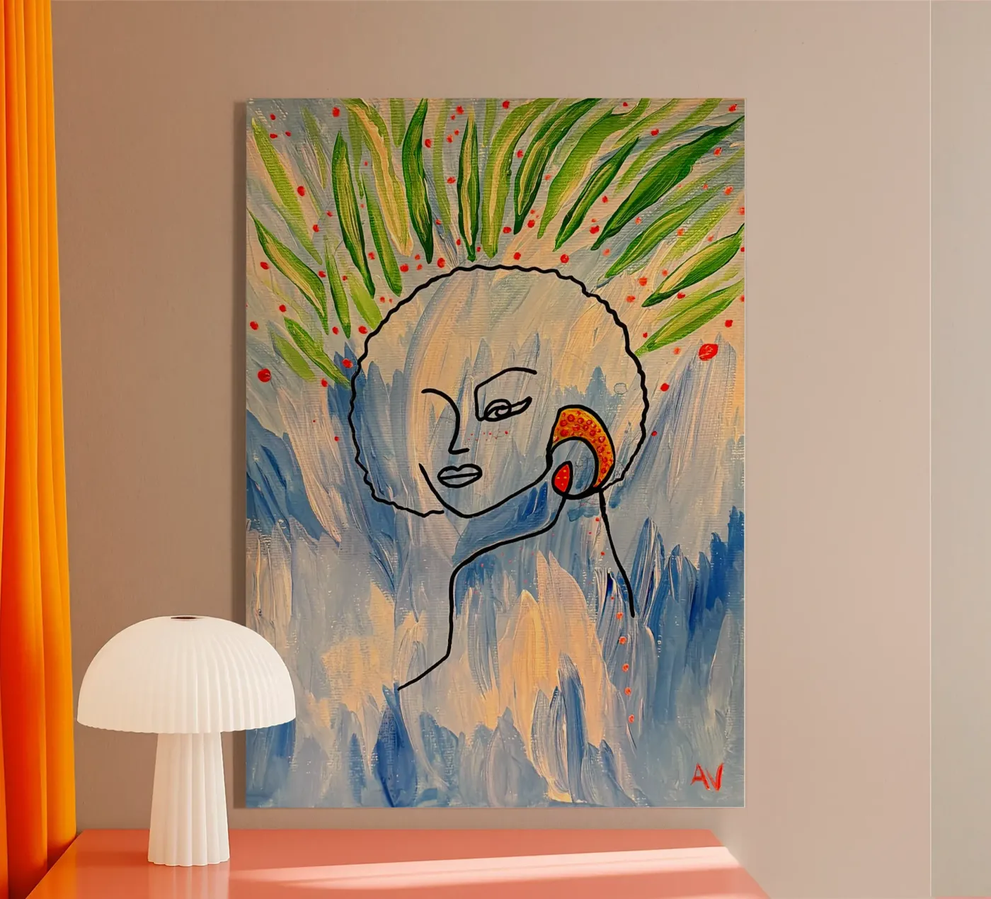 Eclat bleu Acryl-Glas von Aliciavgz