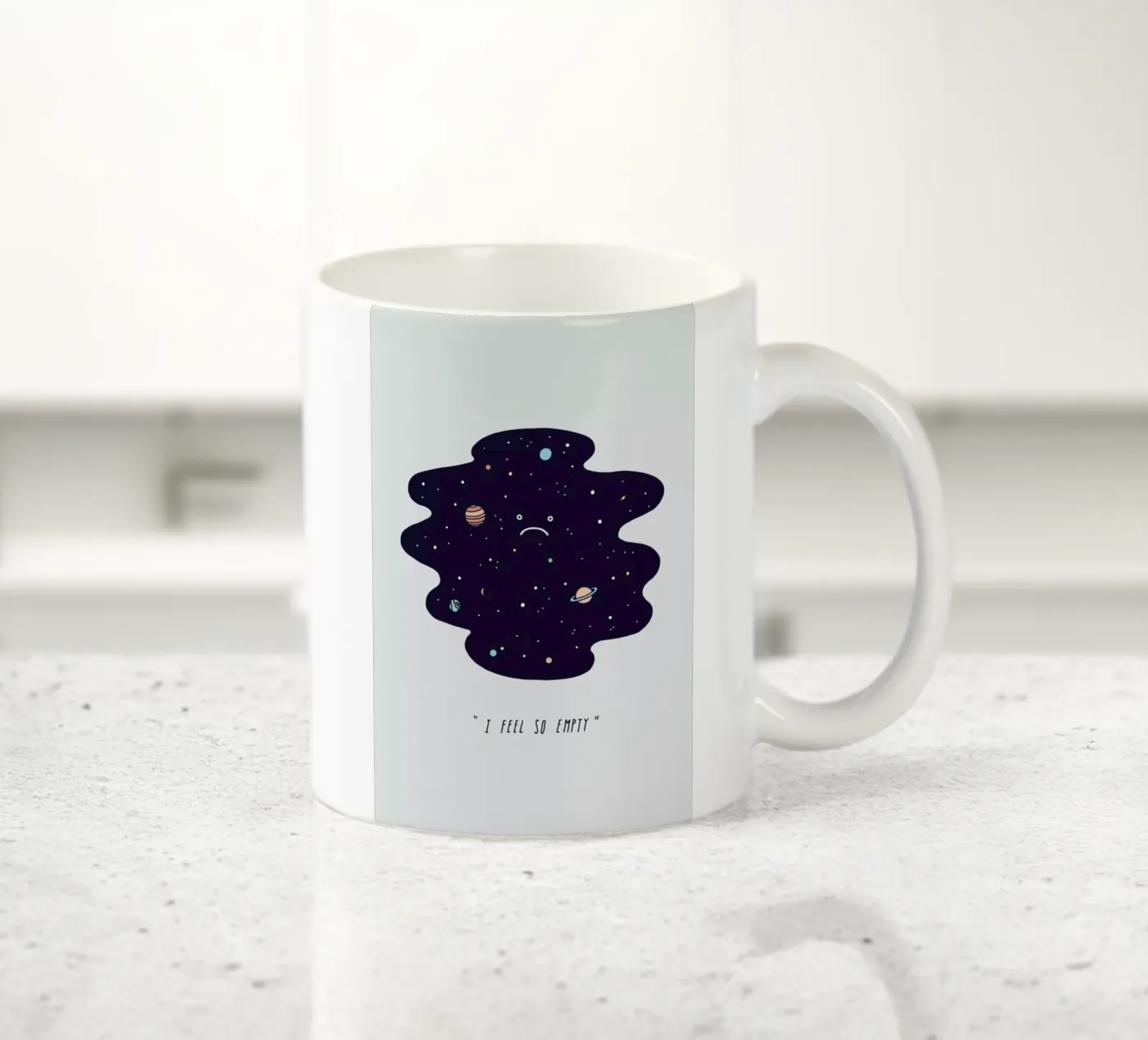 Negative Space ceramic mug by Jaco Haasbroek