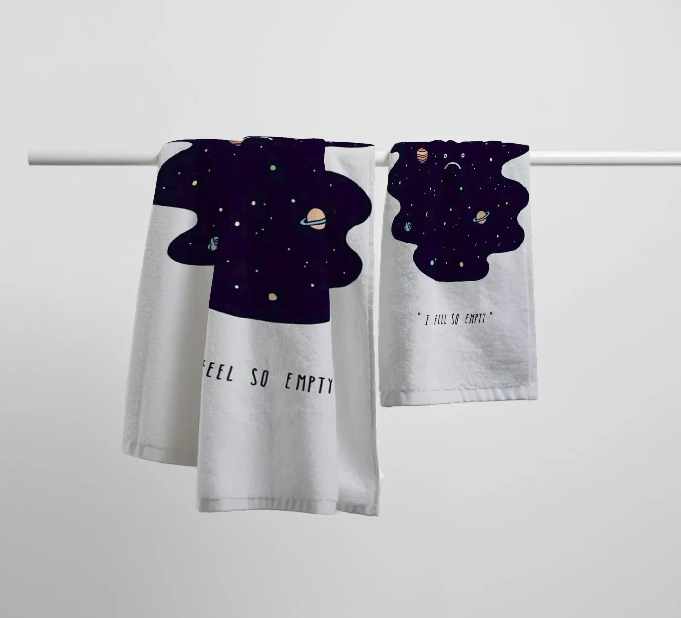 Negative Space towel by Jaco Haasbroek