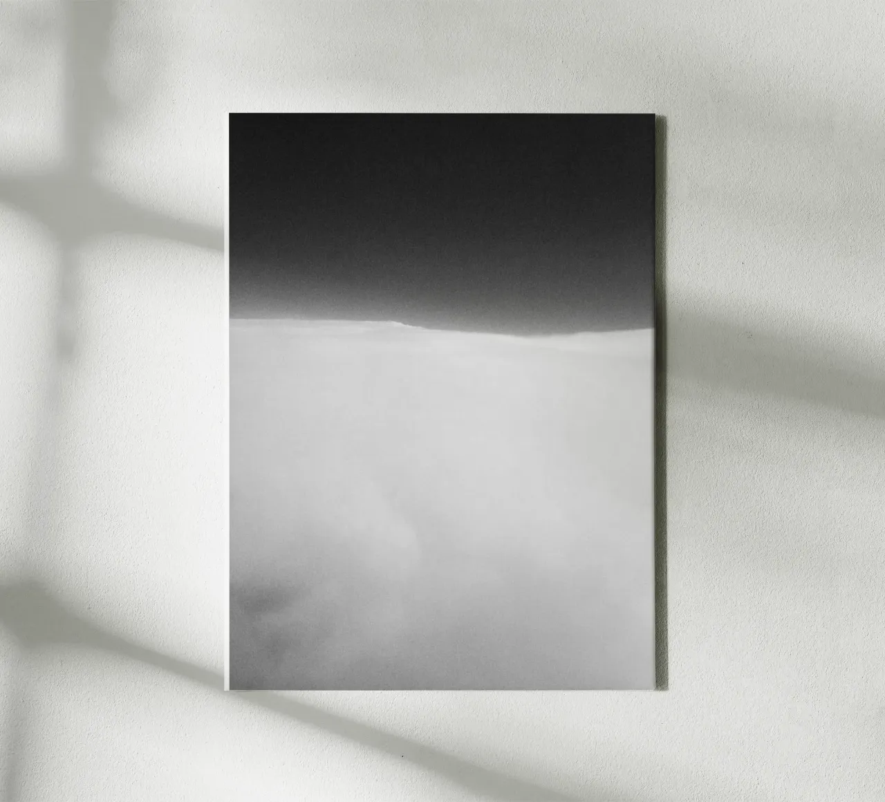 Zuckerwatte - Soft Looking Clouds in front of black sky canvas with Floater frame by Lisa Jureczko Arts Illustration