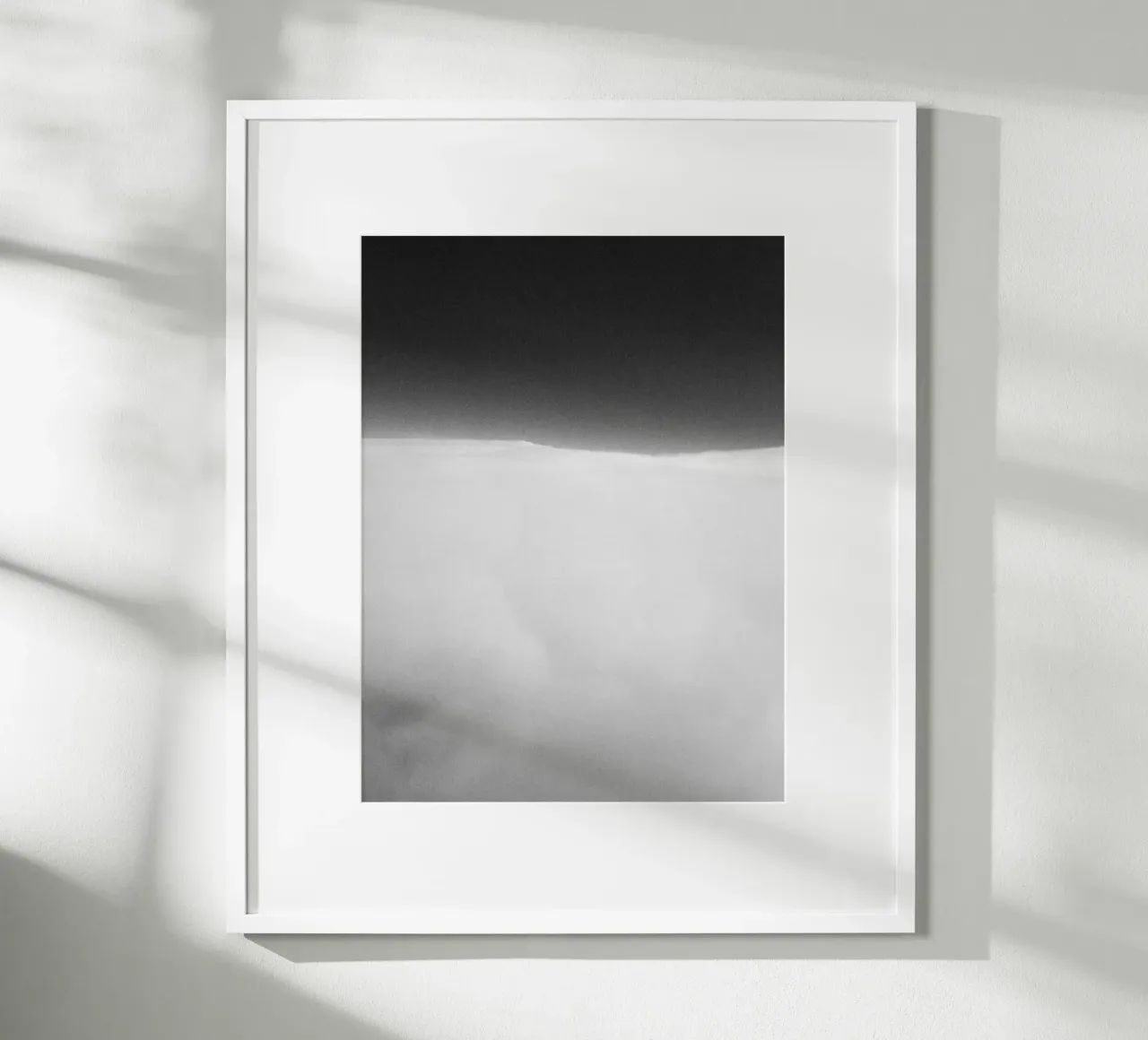 Zuckerwatte - Soft Looking Clouds in front of black sky poster by Lisa Jureczko Arts Illustration