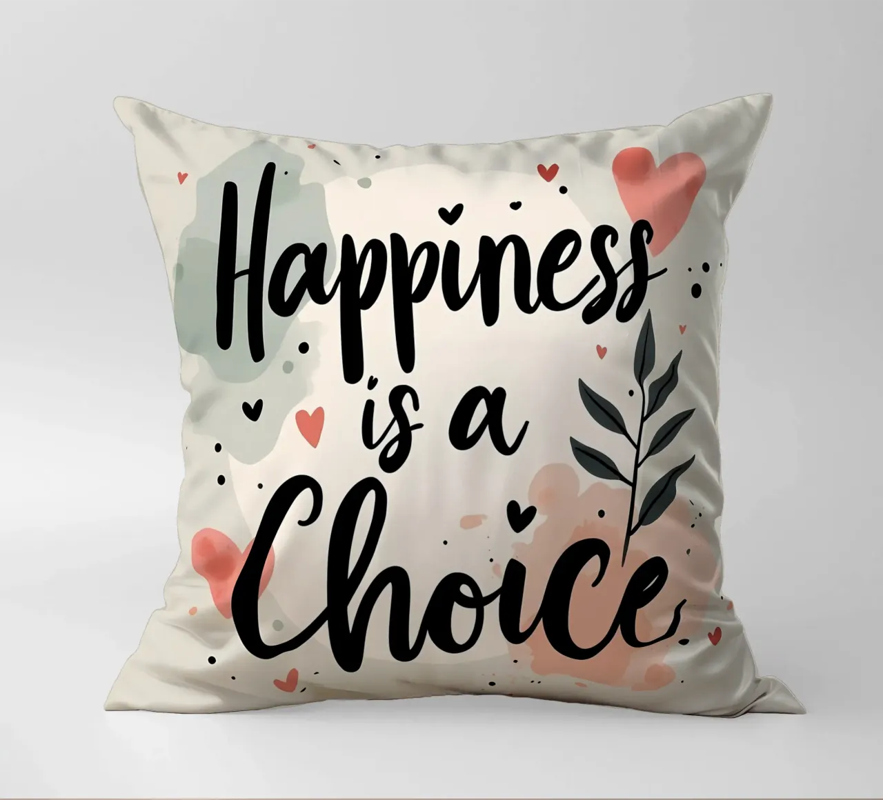La felicità è una scelta cuscino da inspirational quote