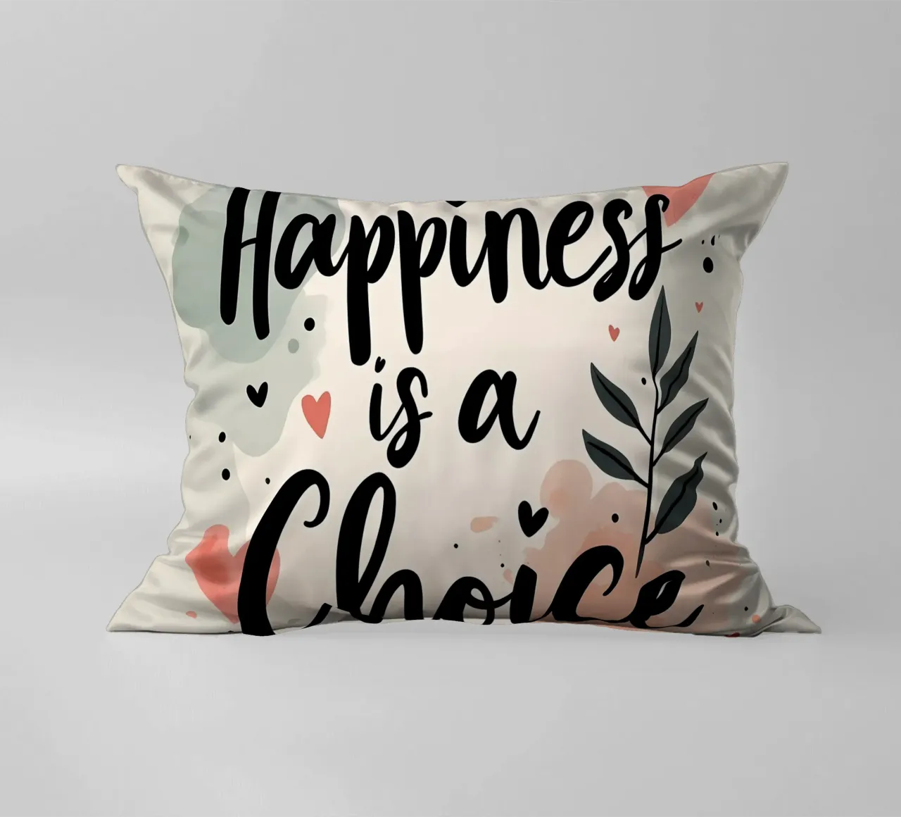 La felicità è una scelta cuscino da inspirational quote