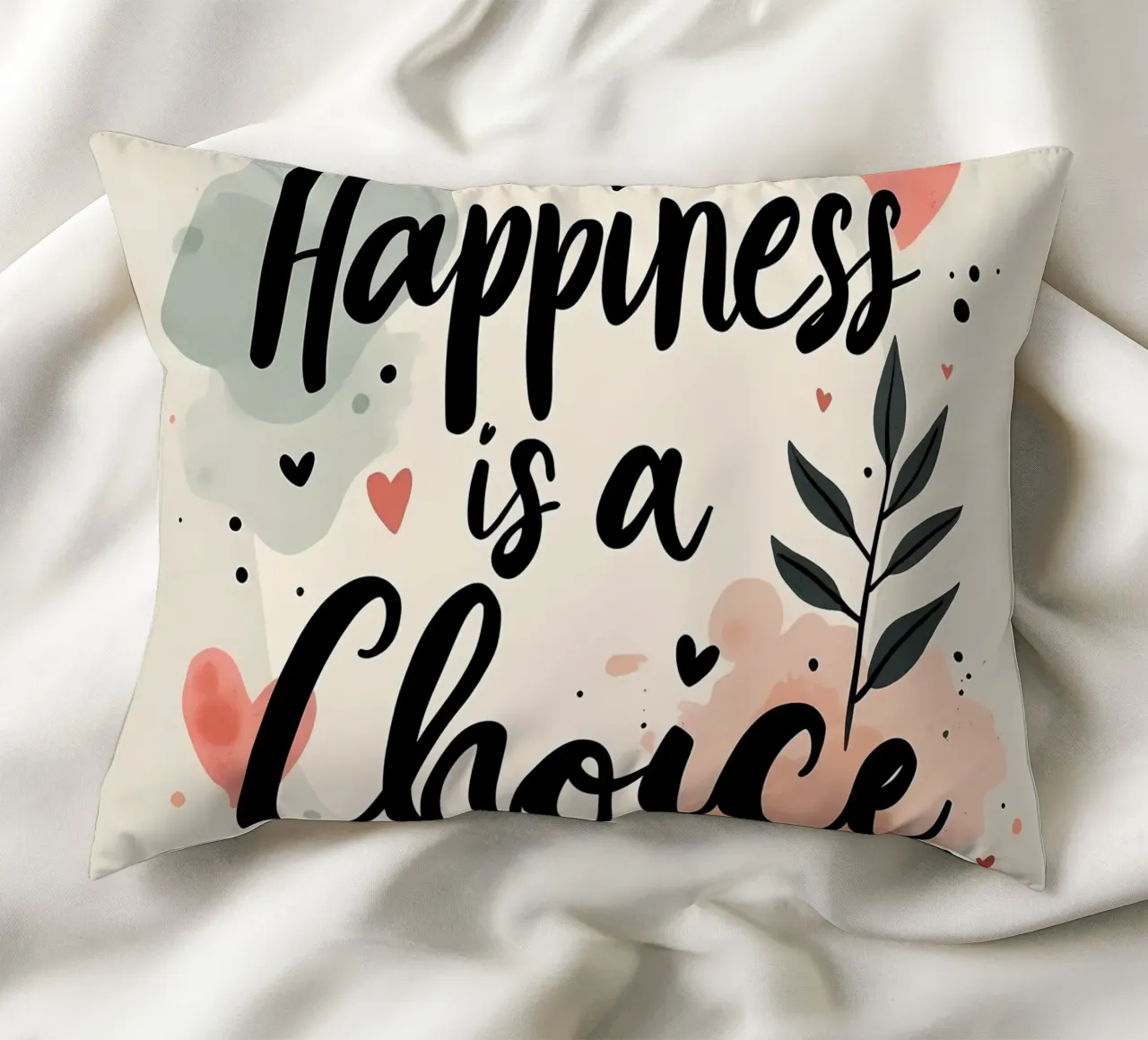 La felicità è una scelta cuscino da inspirational quote