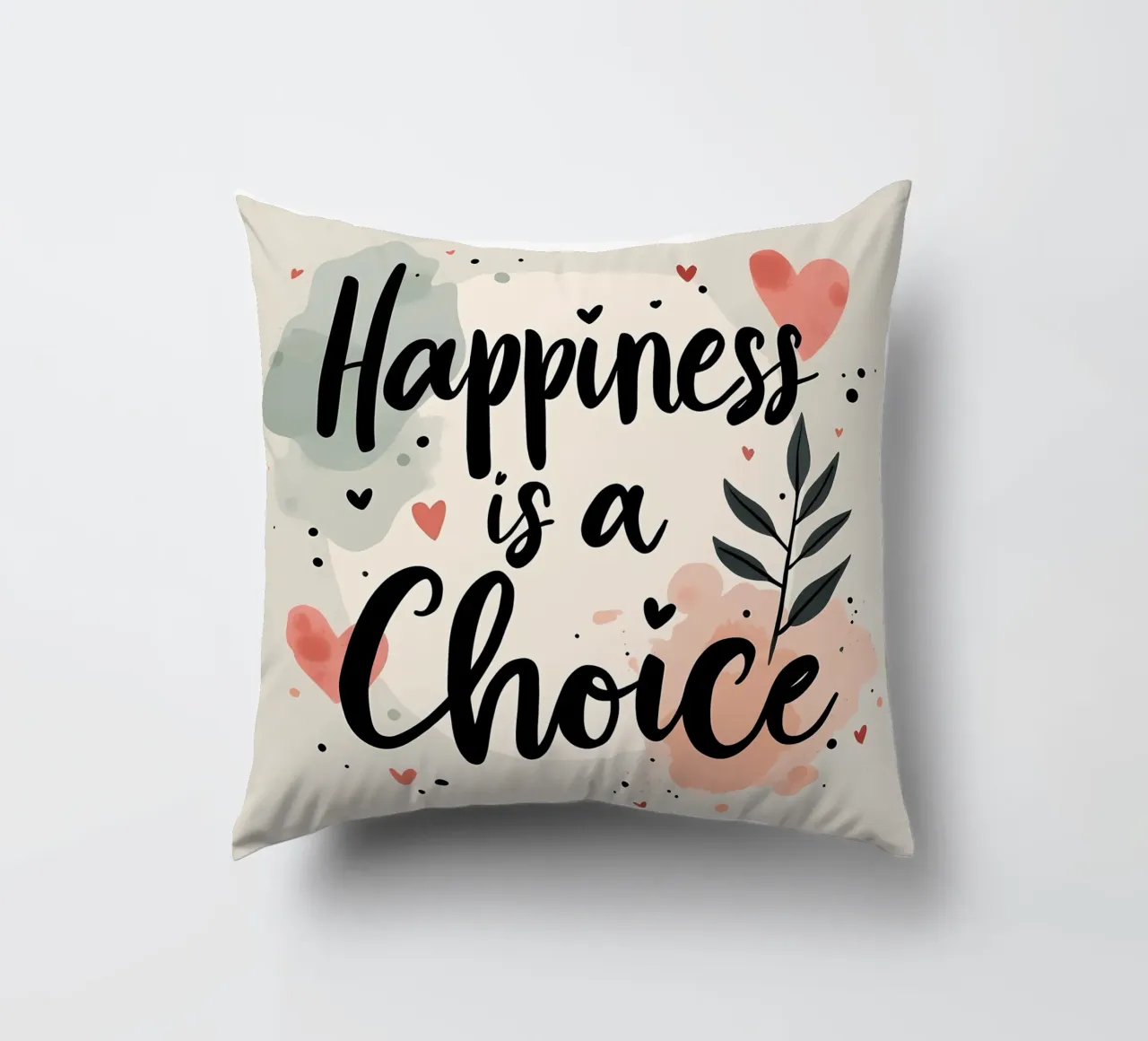 La felicità è una scelta cuscino da inspirational quote