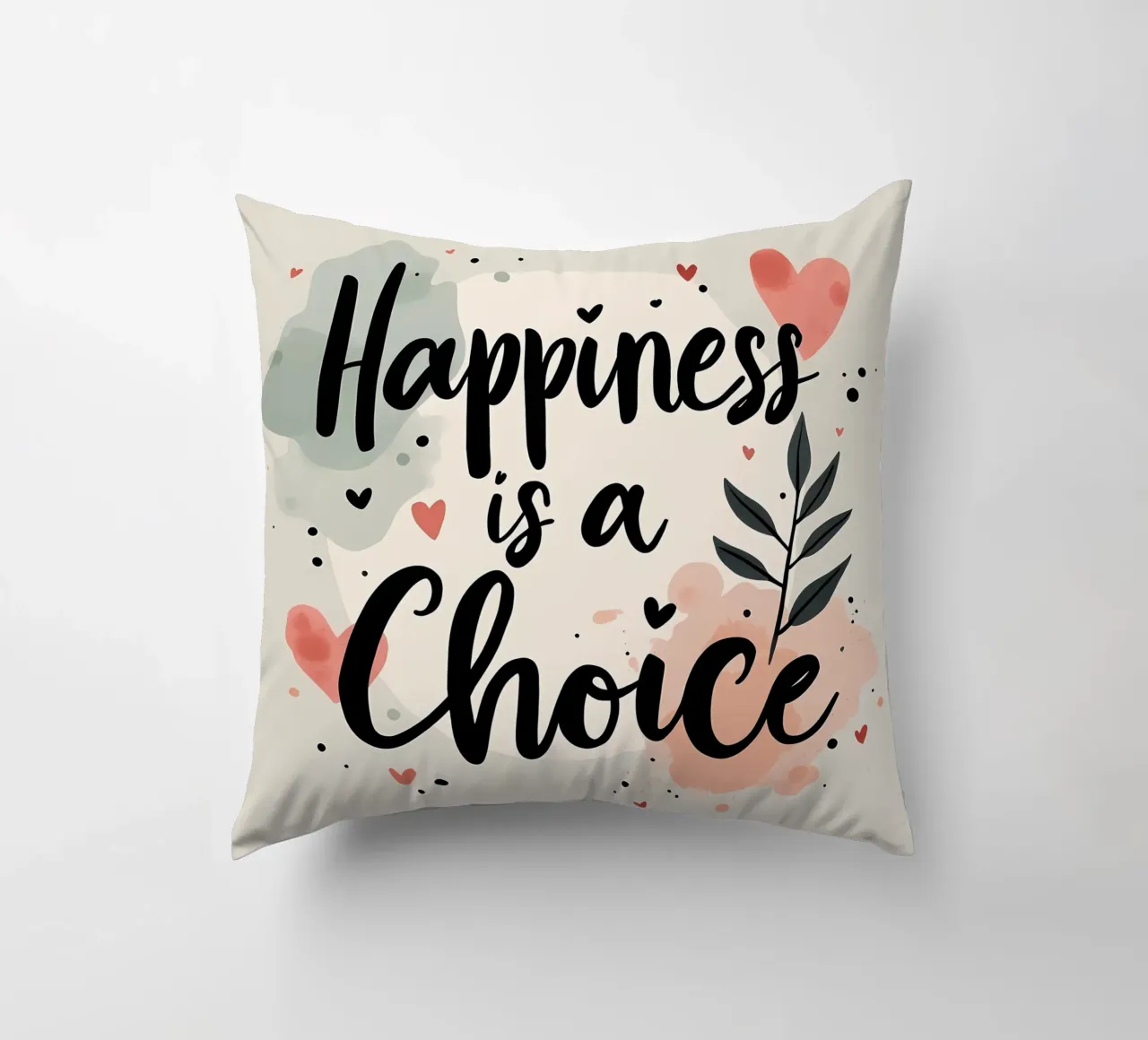 La felicità è una scelta cuscino da inspirational quote