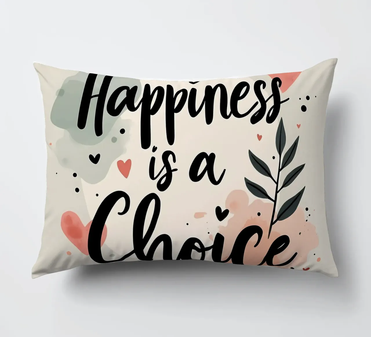La felicità è una scelta cuscino da inspirational quote