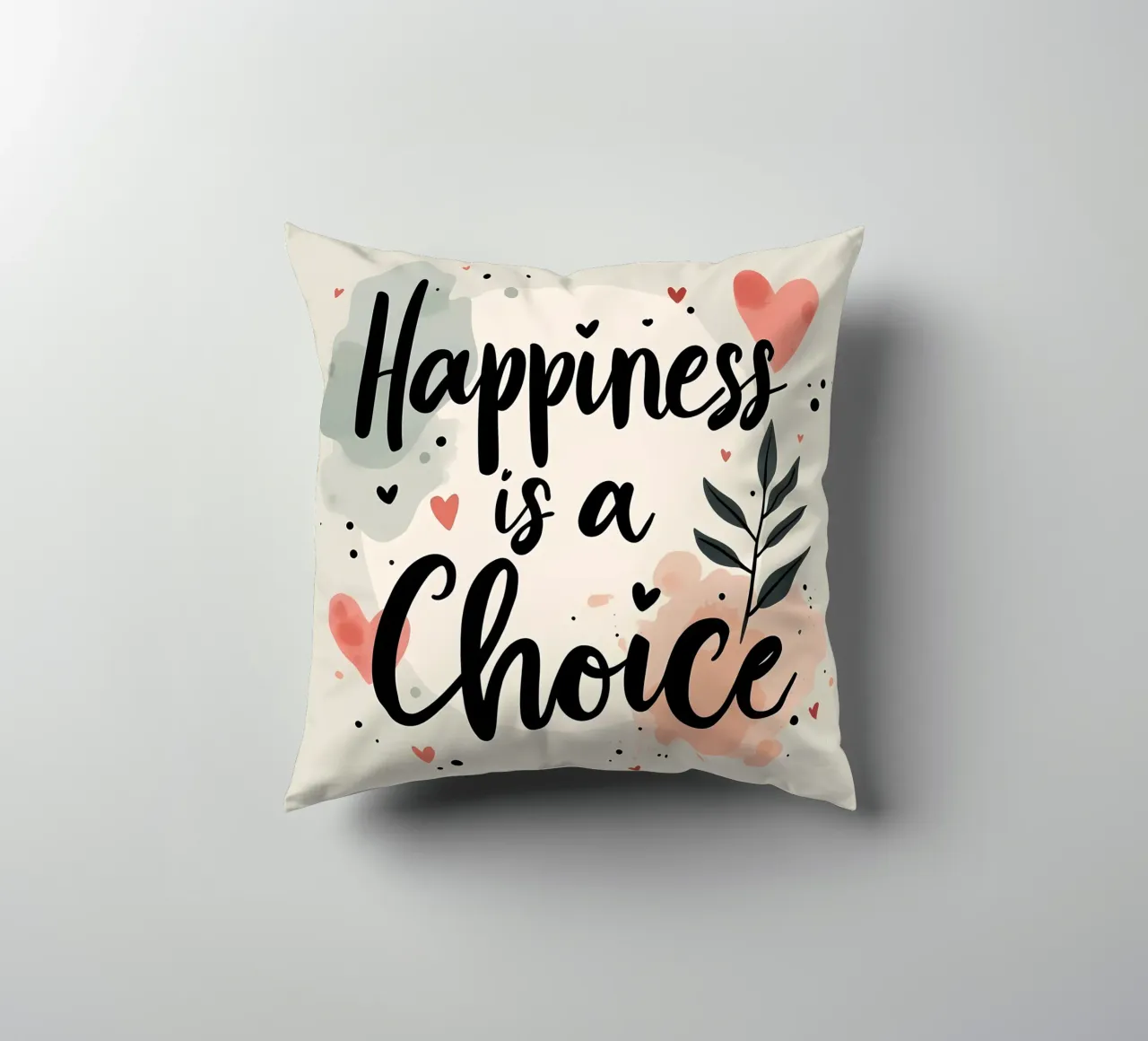 La felicità è una scelta cuscino da inspirational quote