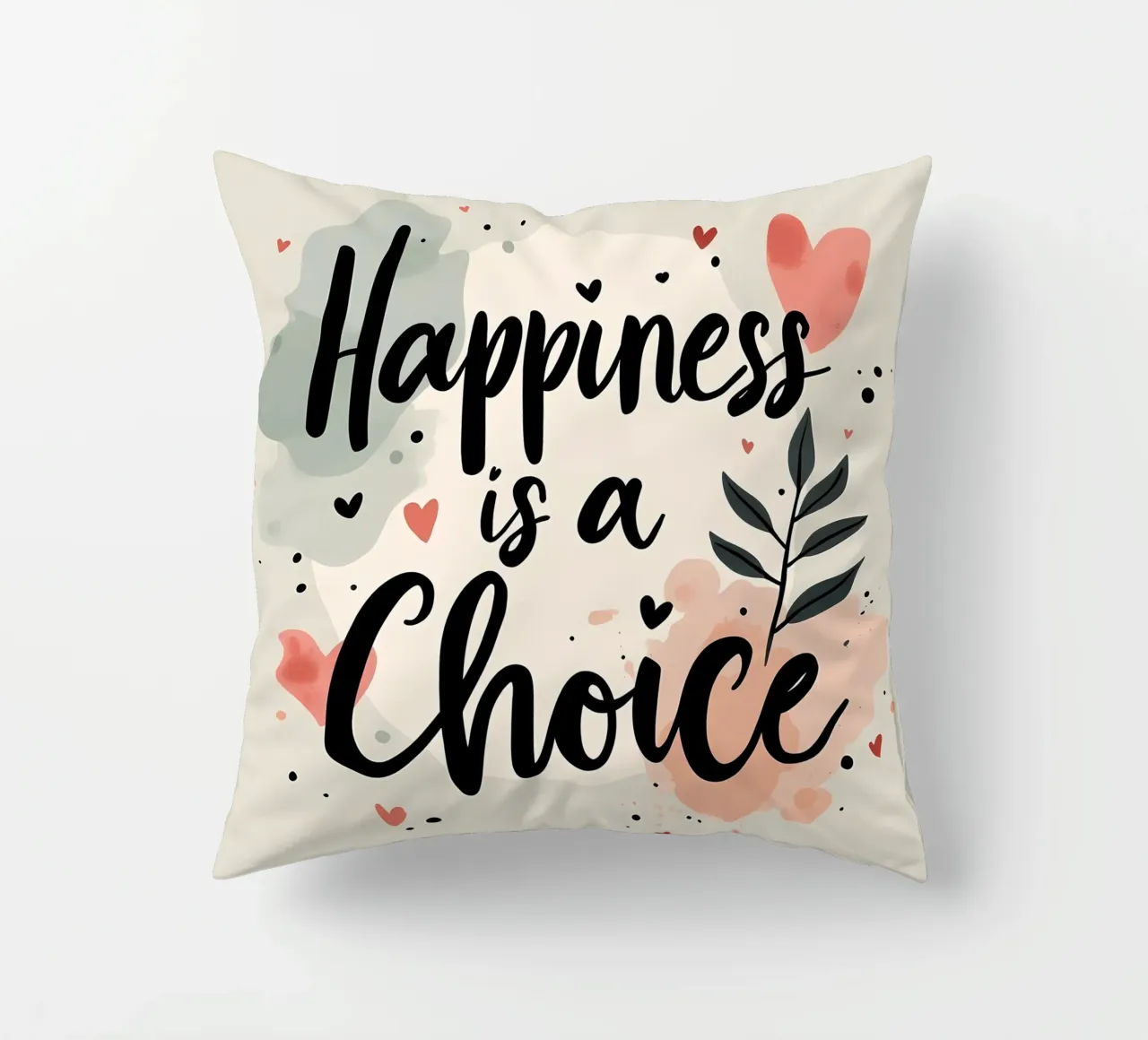 La felicità è una scelta cuscino da inspirational quote