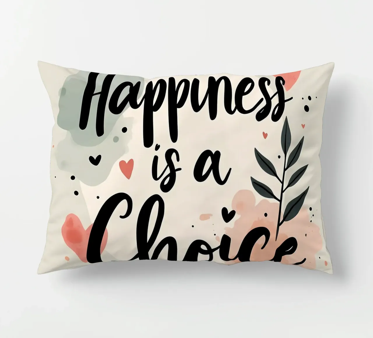 La felicità è una scelta cuscino da inspirational quote
