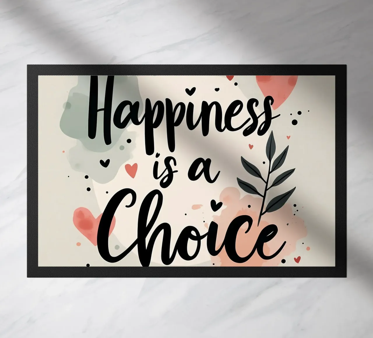 La felicità è una scelta zerbino da inspirational quote