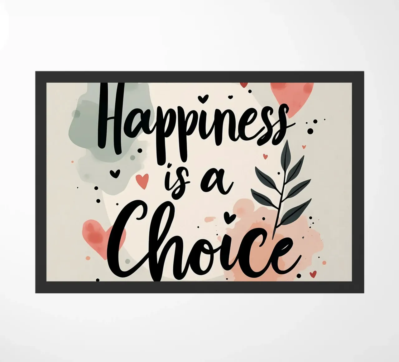 La felicità è una scelta zerbino da inspirational quote