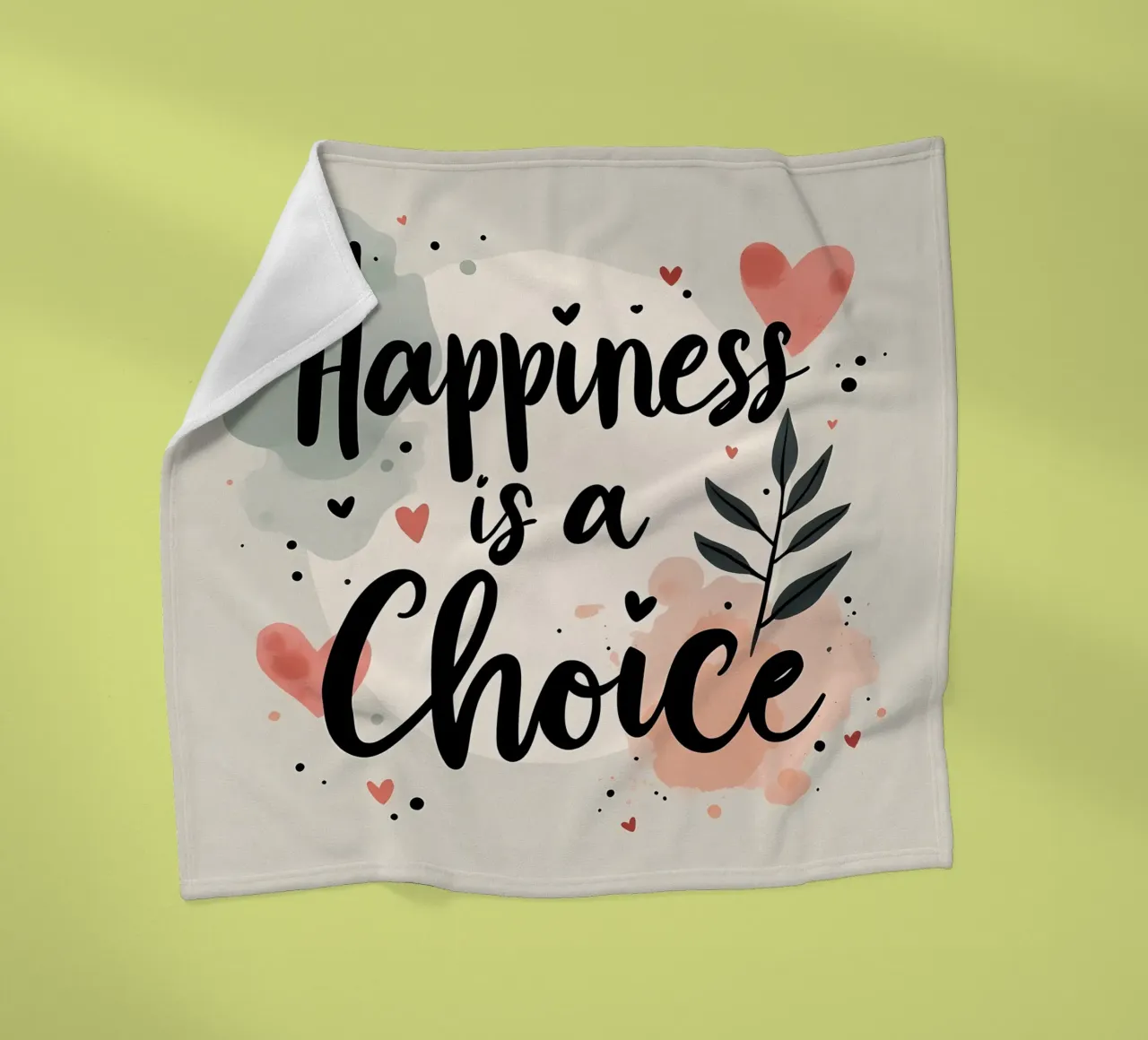 La felicità è una scelta coperta in pile da inspirational quote