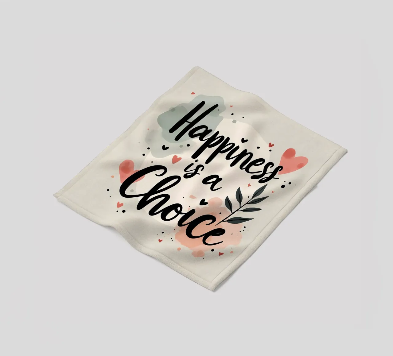La felicità è una scelta coperta in pile da inspirational quote
