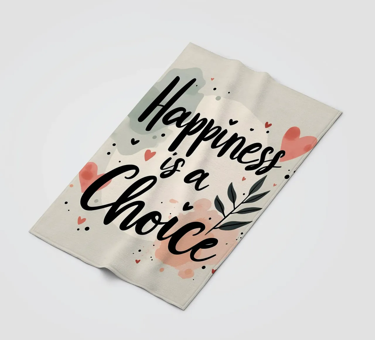 La felicità è una scelta coperta in pile da inspirational quote