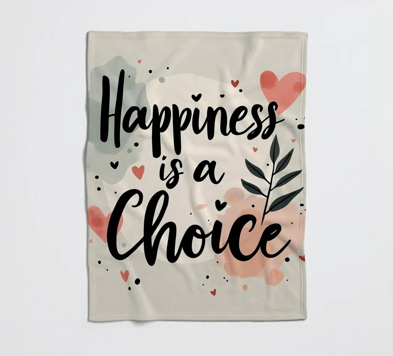 La felicità è una scelta coperta in pile da inspirational quote