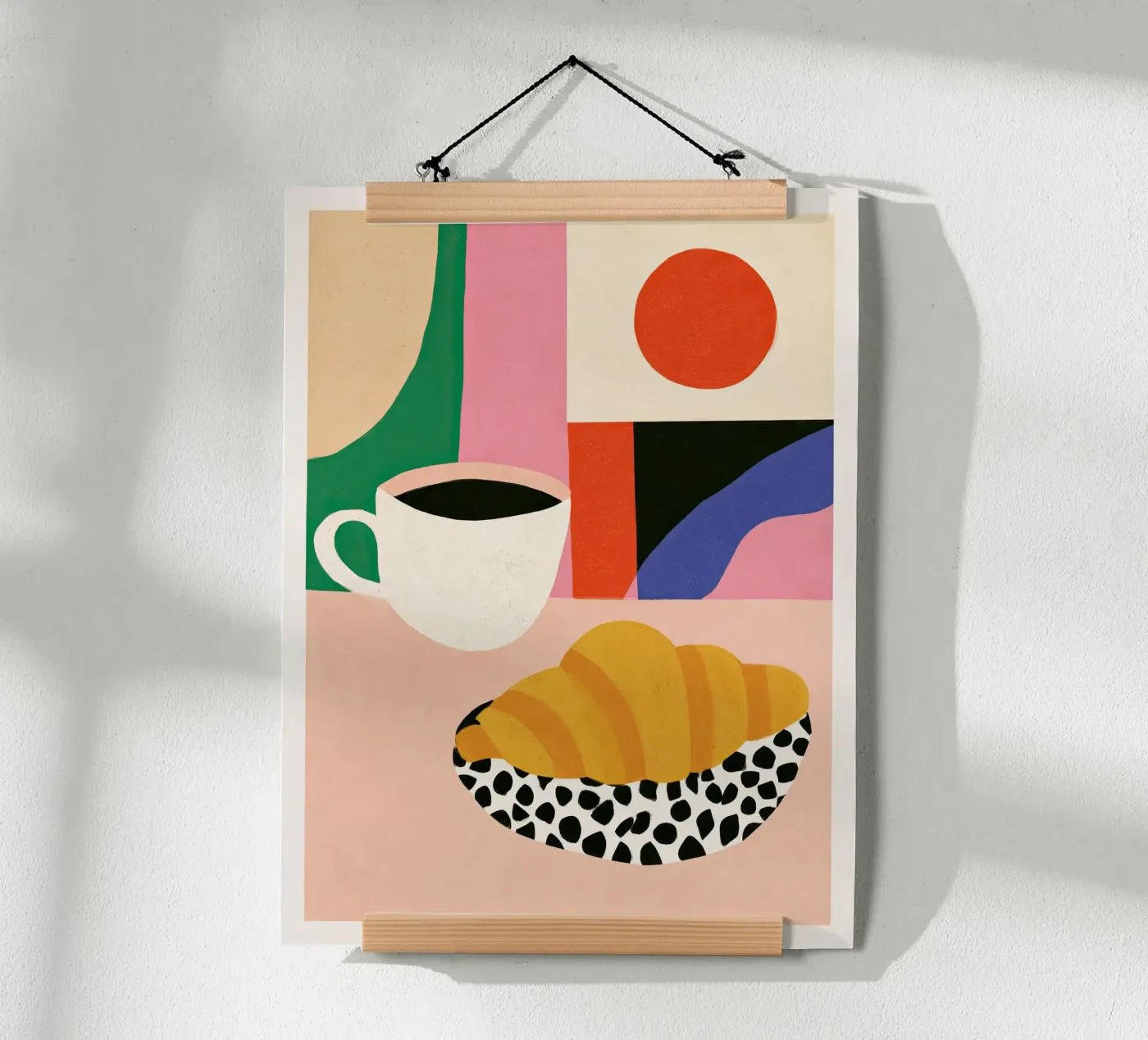 Caffè e croissant poster da Gaite