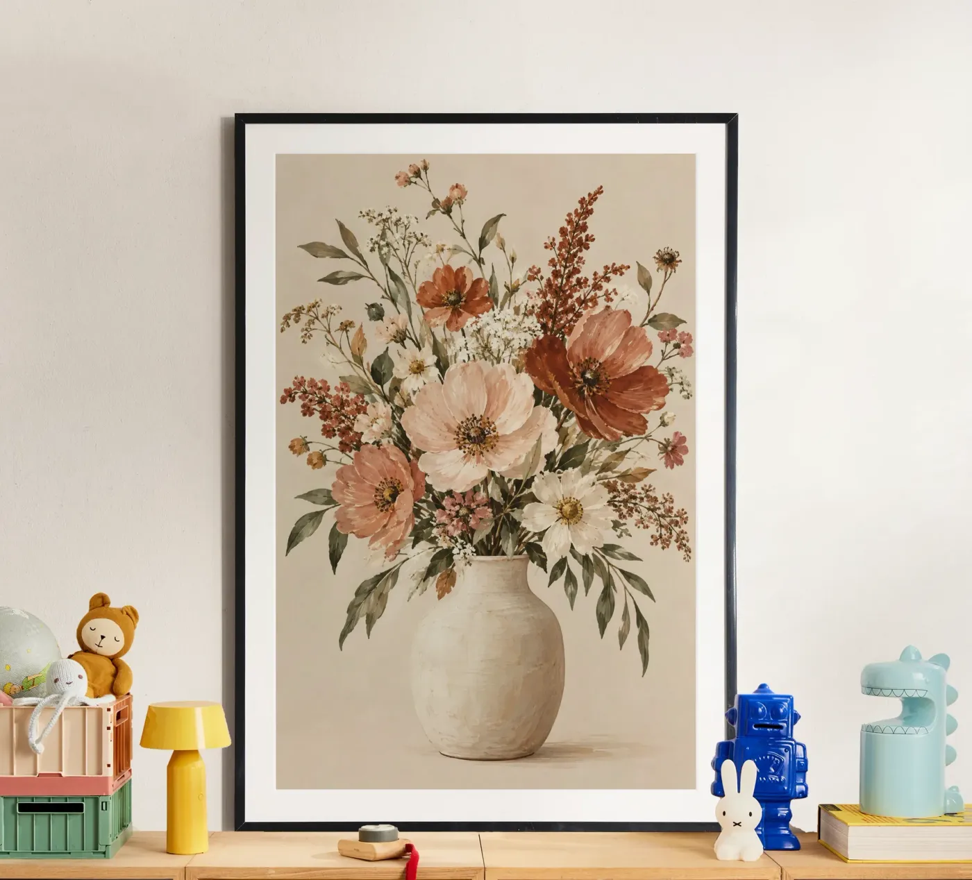Blumenvase poster van Linsi