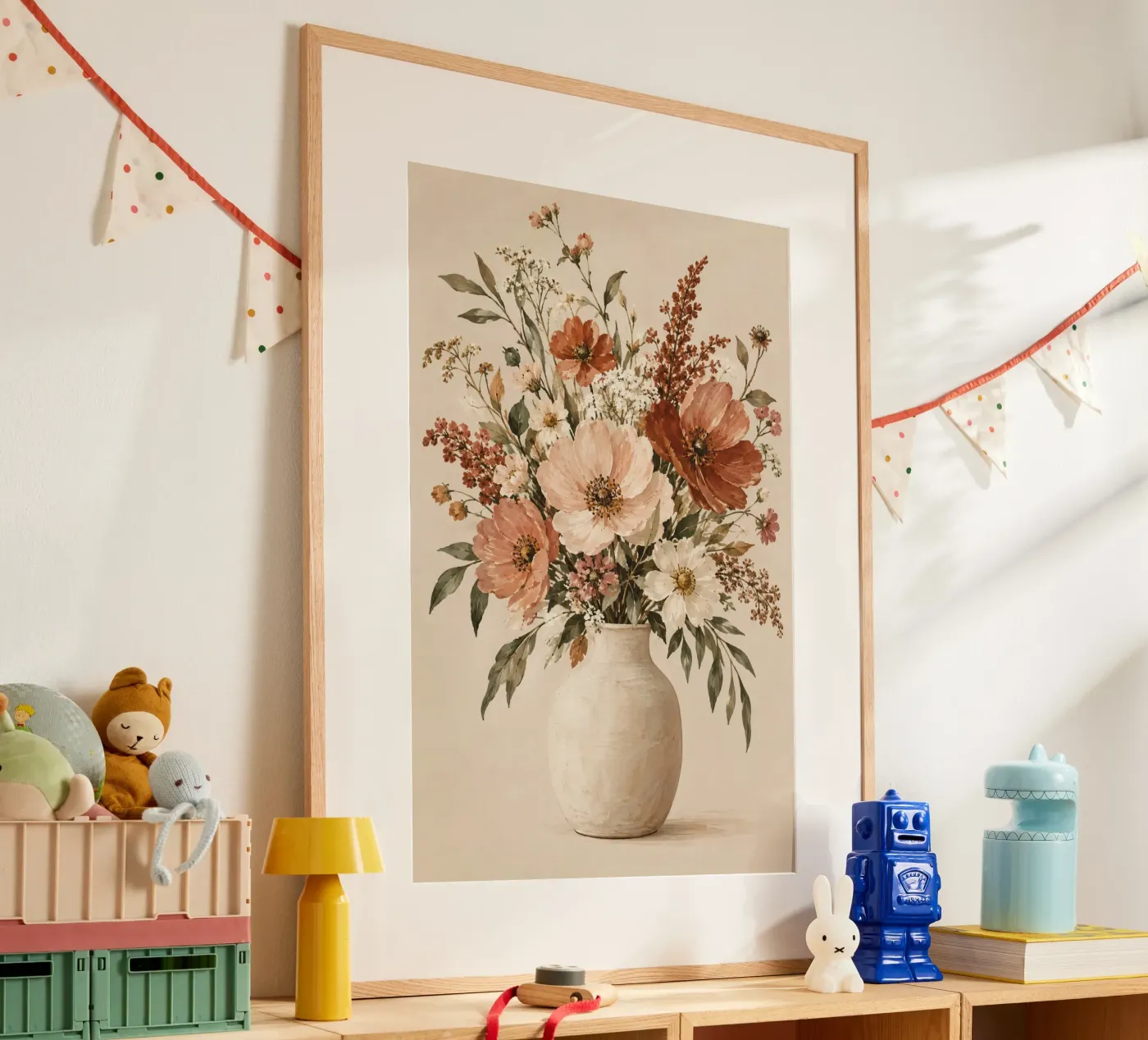 Blumenvase poster van Linsi