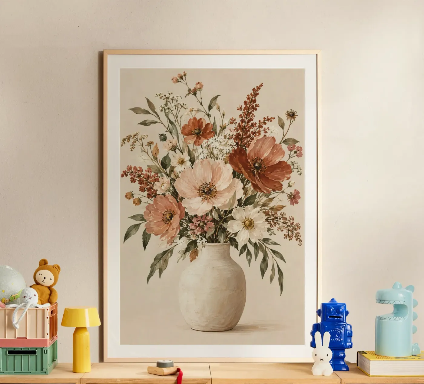 Blumenvase poster van Linsi