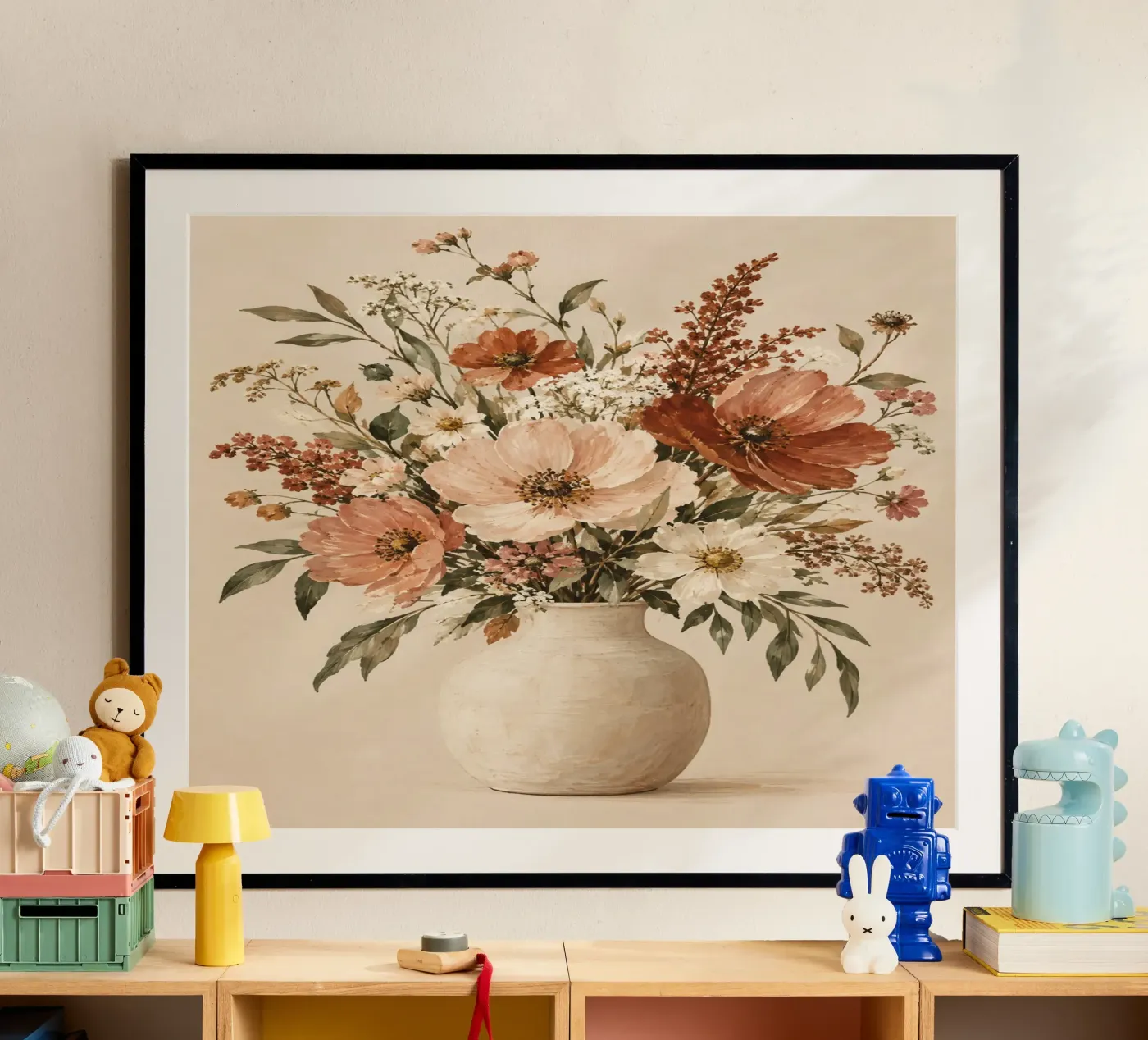 Blumenvase poster van Linsi