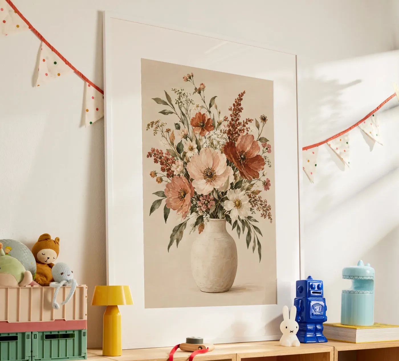 Blumenvase poster van Linsi