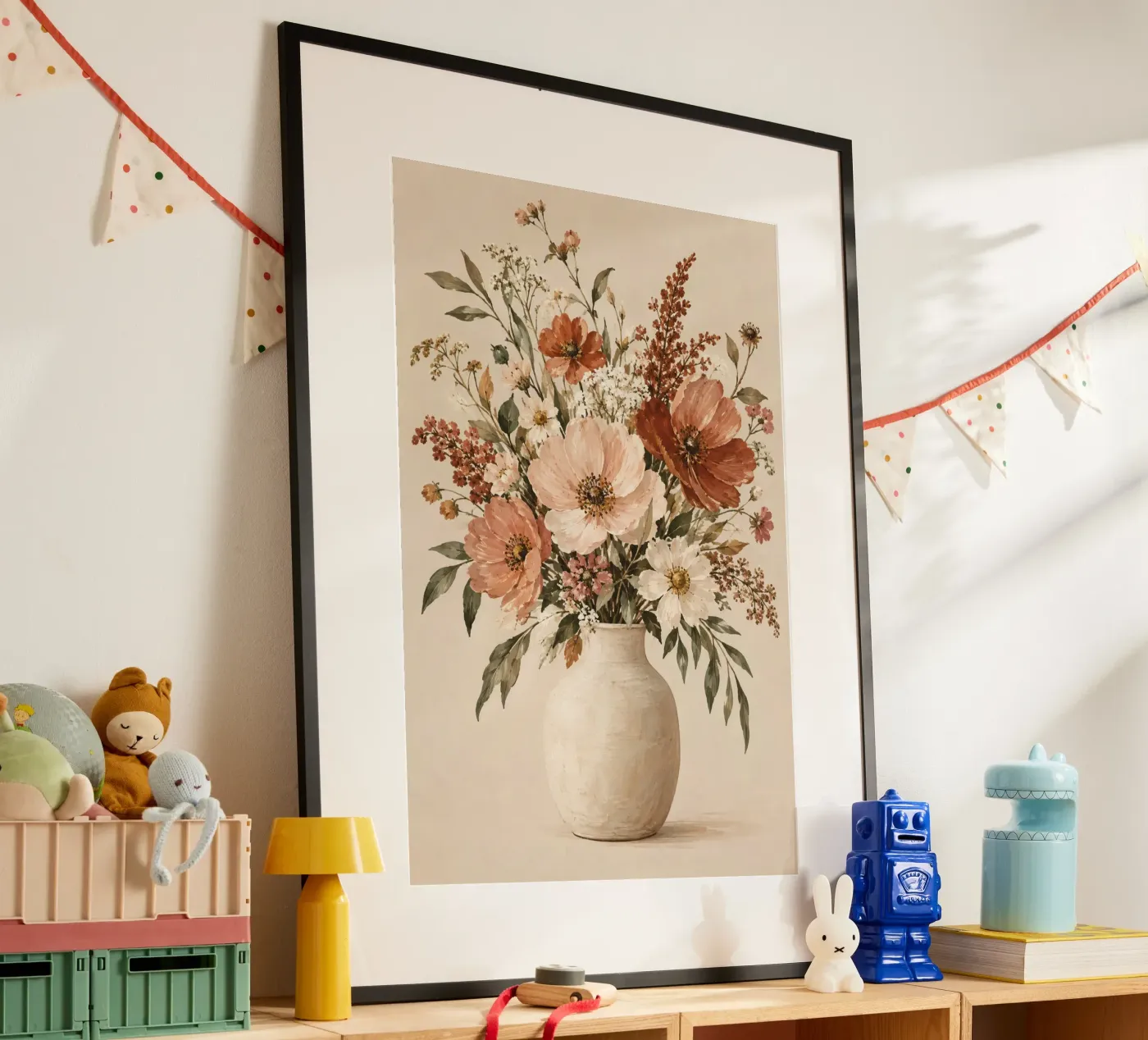 Blumenvase poster van Linsi