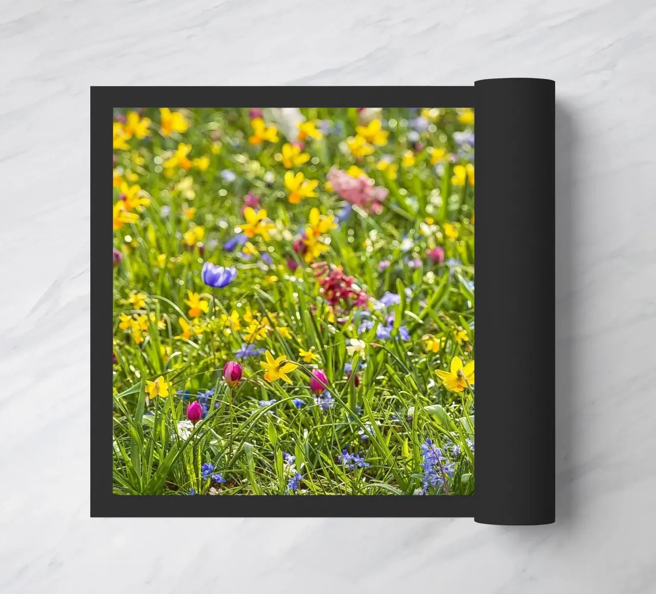 A Symphony of Color: Field of Mixed Flowers zerbino da Curious Collections by Marielle Leenders