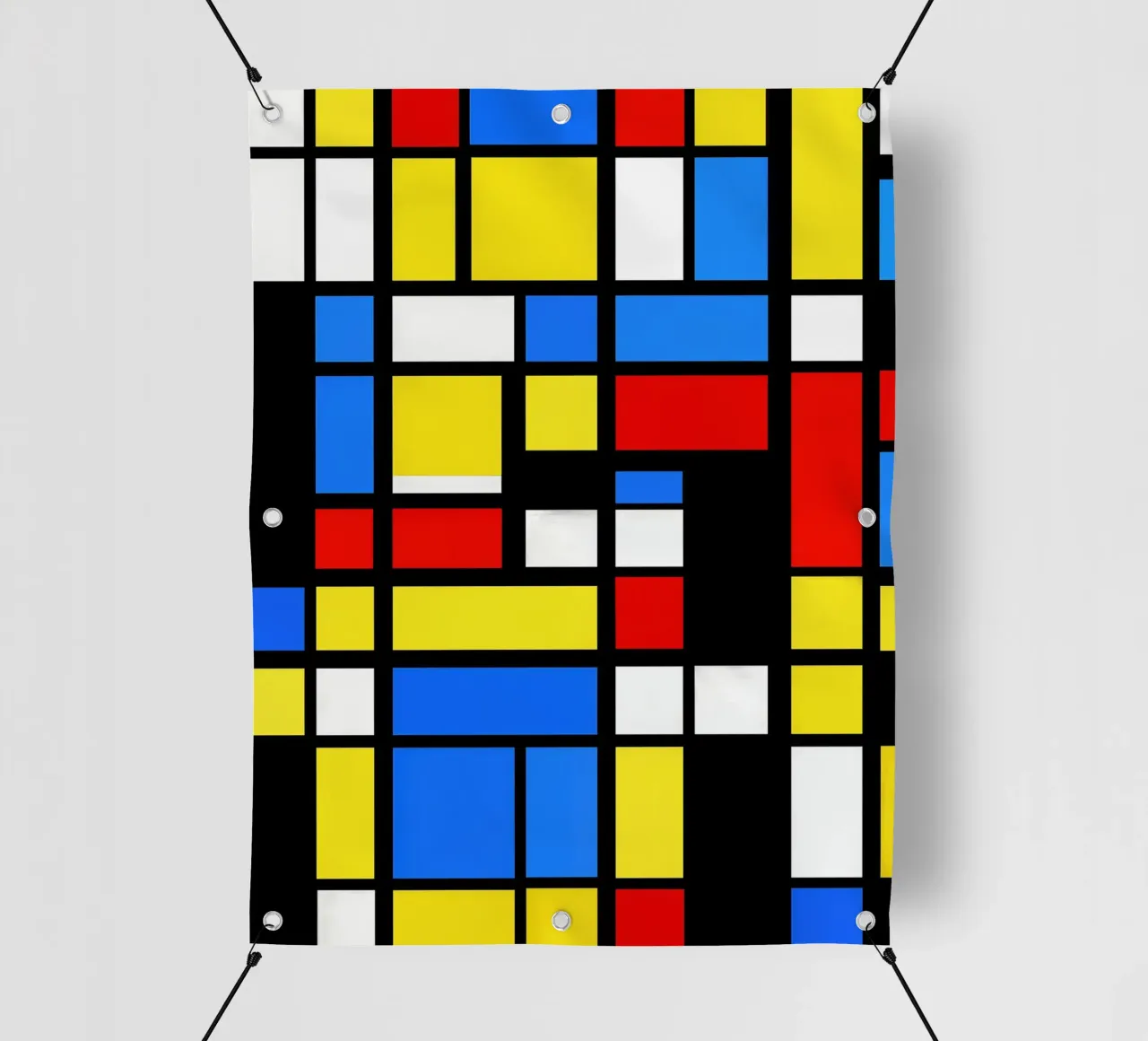 Mondrian Style Pattern telo in pvc da Autofocus