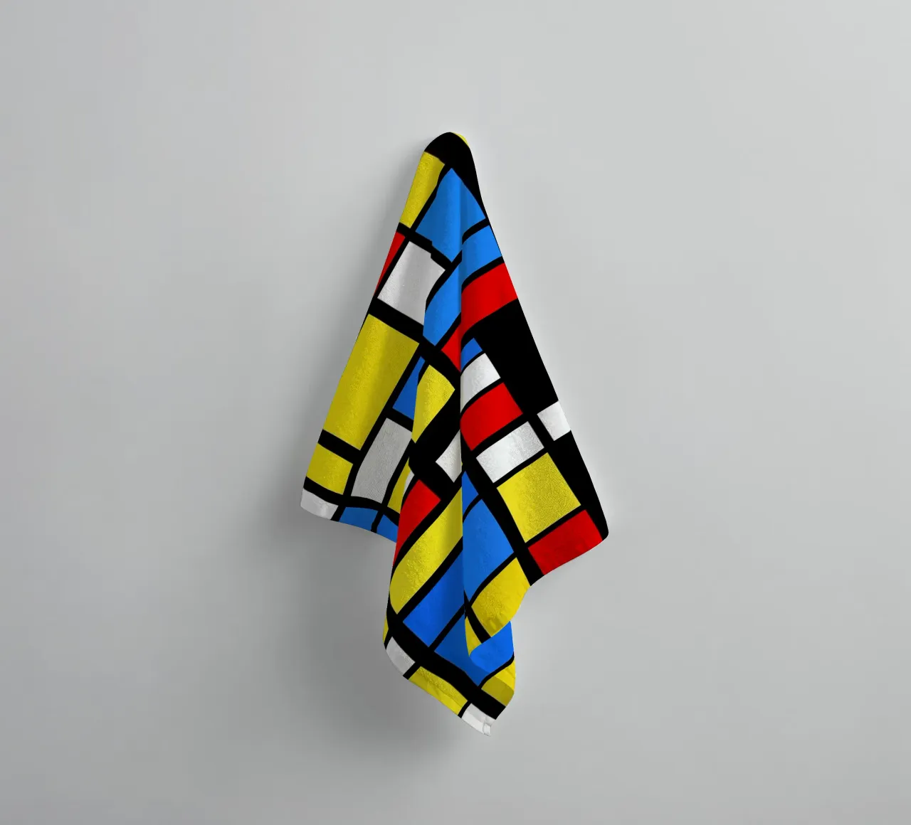 Mondrian Style Pattern asciugamano da bagno da Autofocus