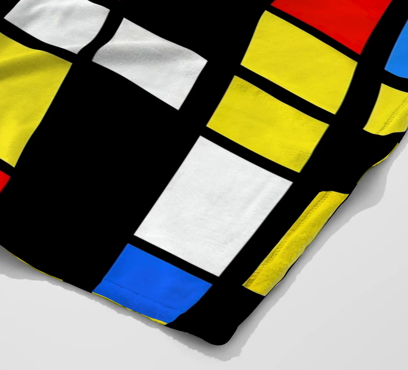 Mondrian Style Pattern fleecedeken van Autofocus