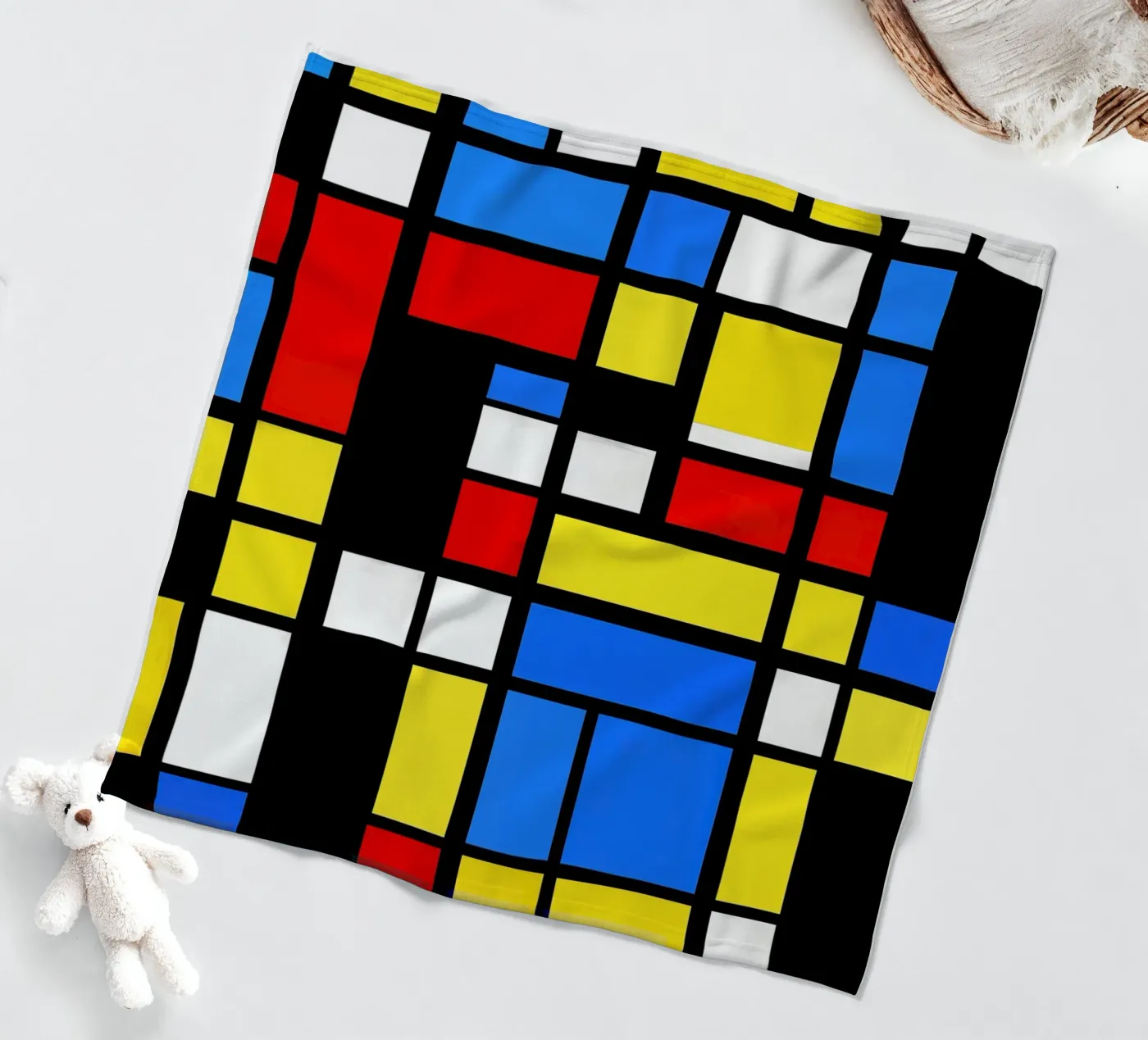Mondrian Style Pattern coperta in pile da Autofocus