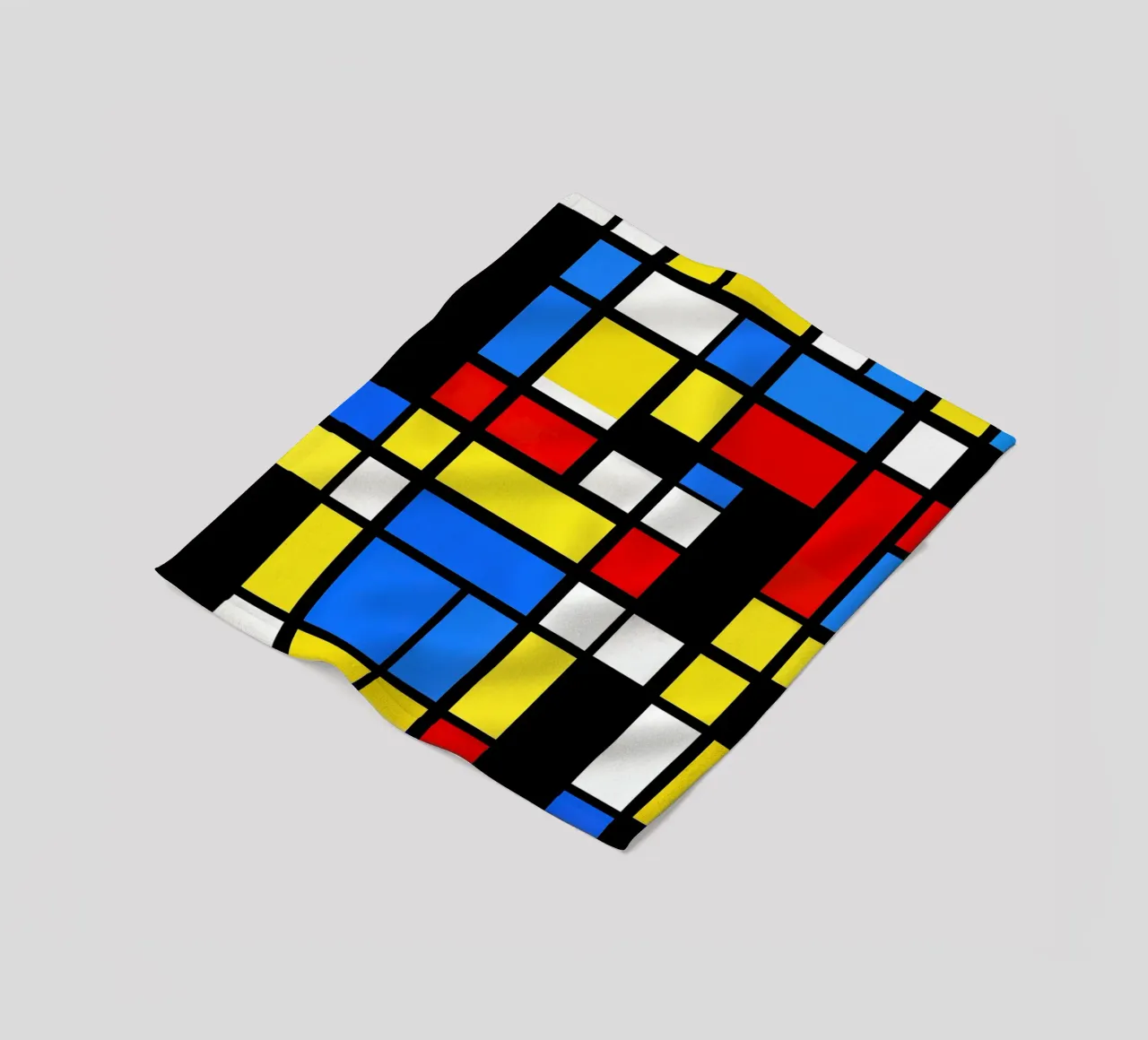 Mondrian Style Pattern Fleecedecke von Autofocus