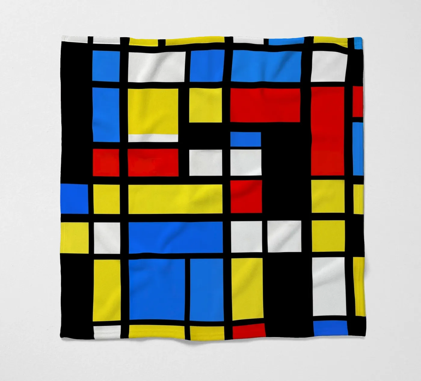 Mondrian Style Pattern fleecedeken van Autofocus