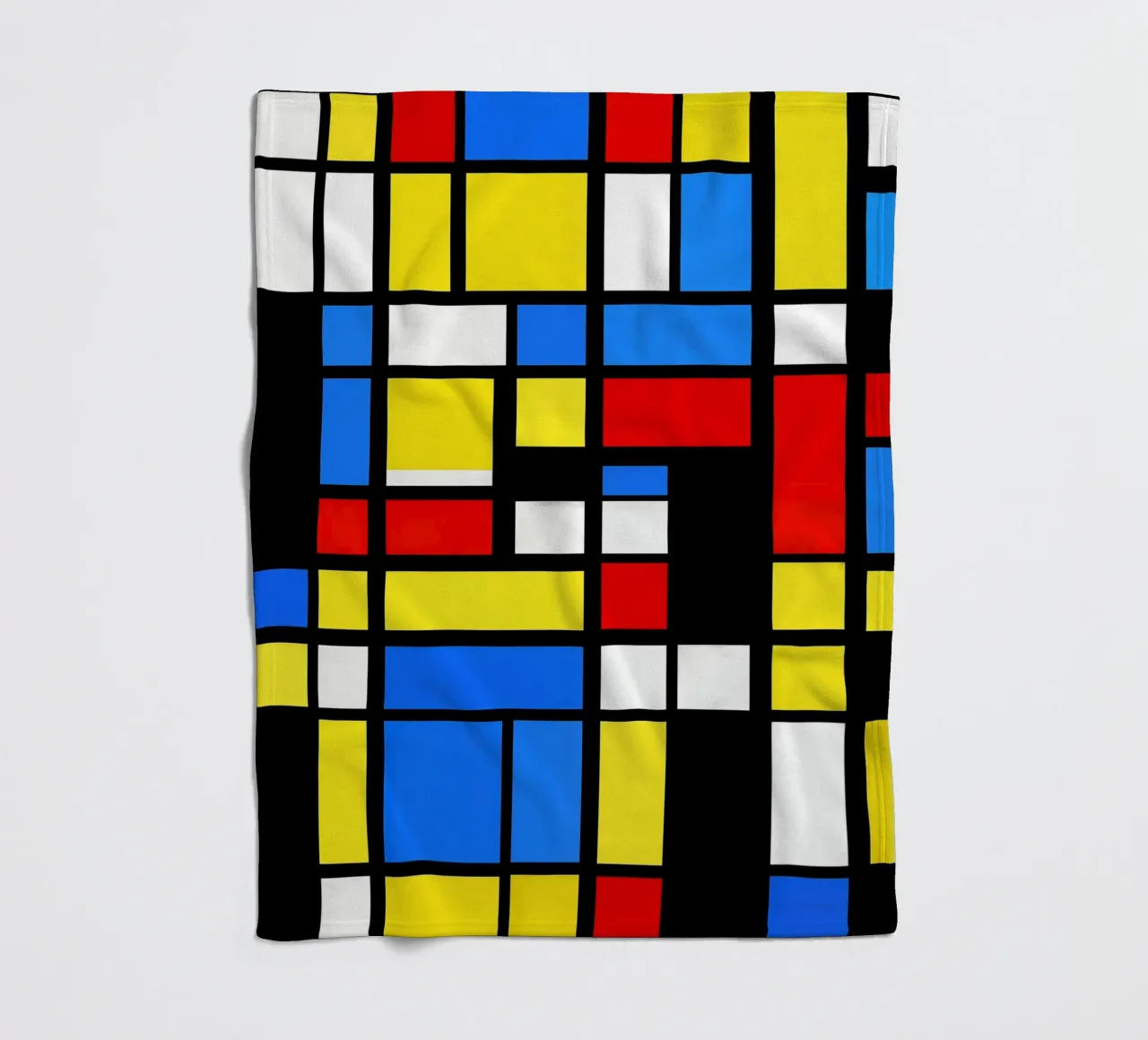 Mondrian Style Pattern Fleecedecke von Autofocus