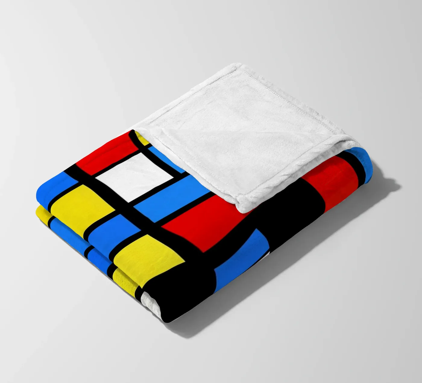 Mondrian Style Pattern fleecedeken van Autofocus