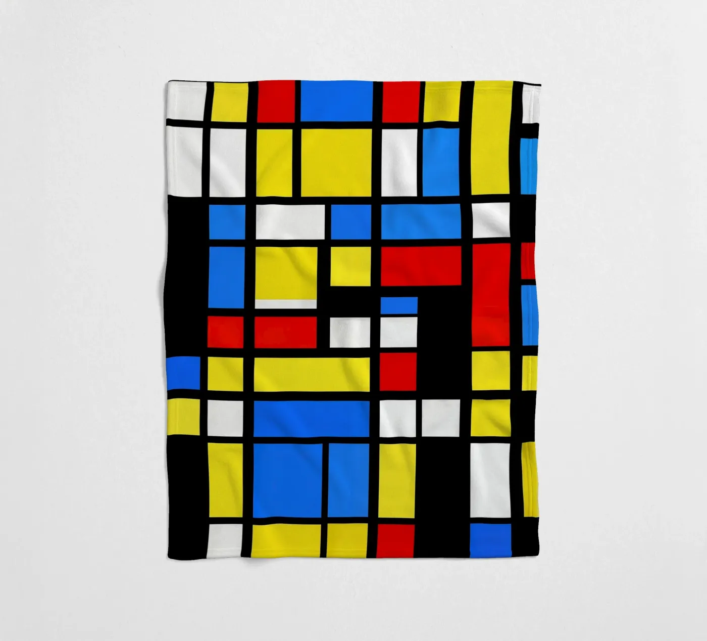 Mondrian Style Pattern fleecedeken van Autofocus