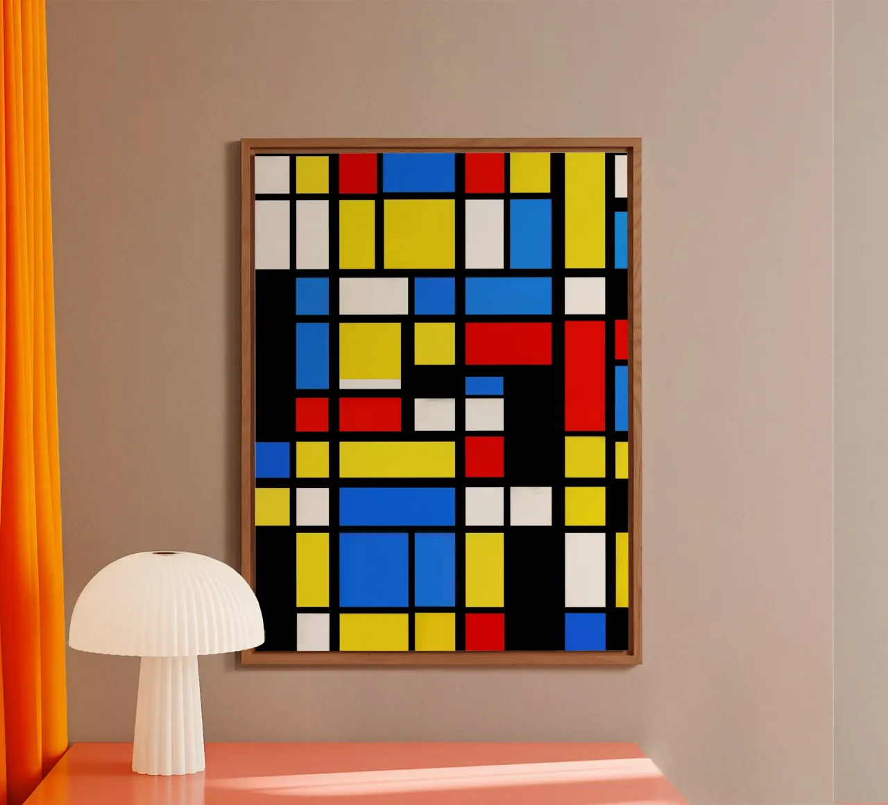 Mondrian Style Pattern forex plate by Autofocus