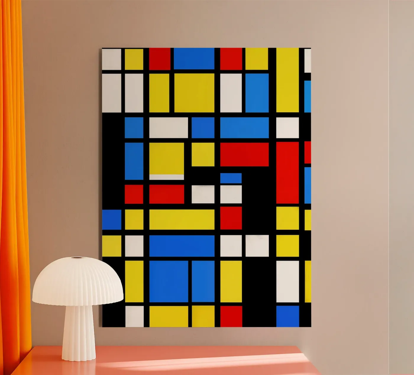 Mondrian Style Pattern forex plate by Autofocus