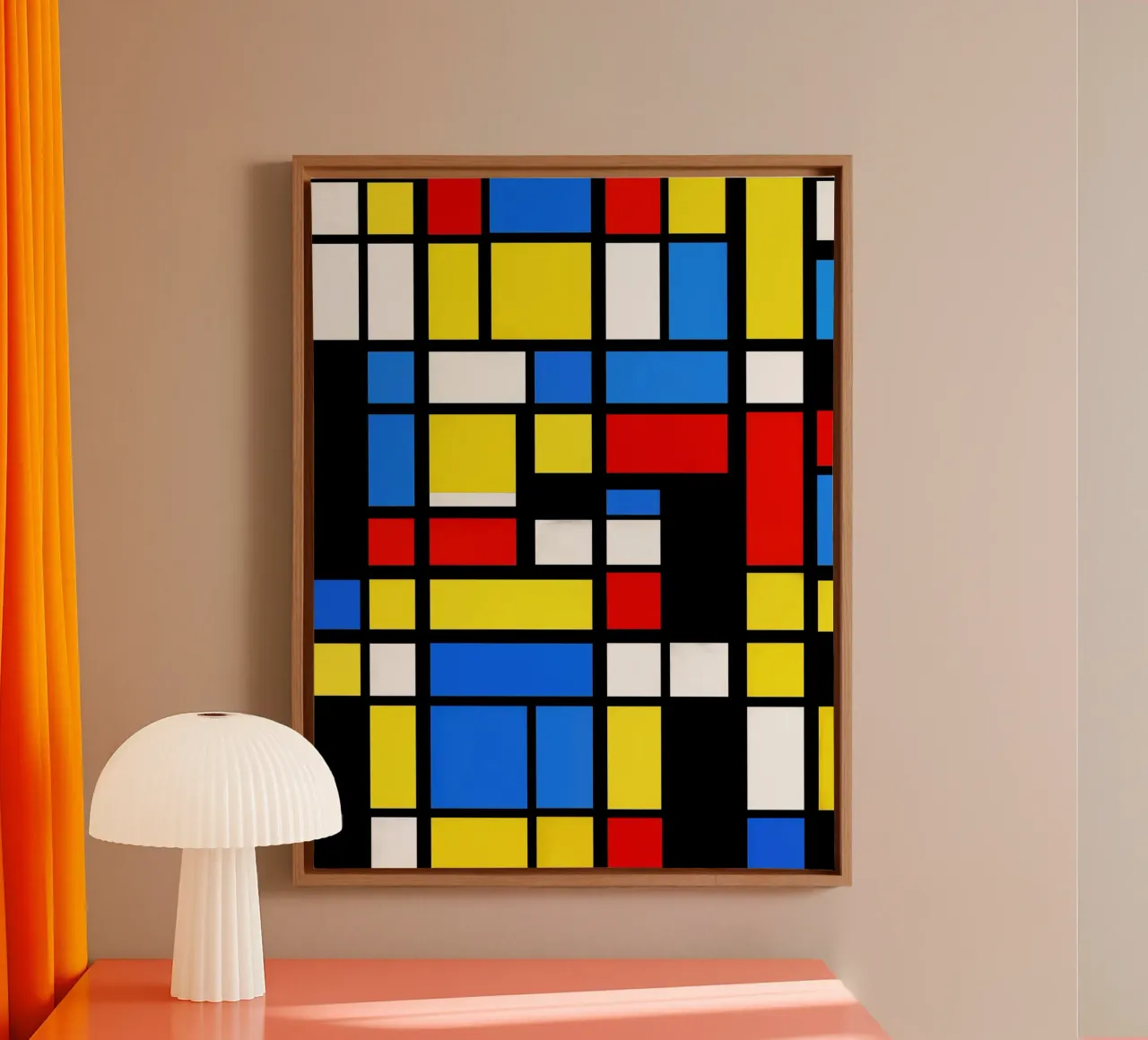 Mondrian Style Pattern tela da Autofocus