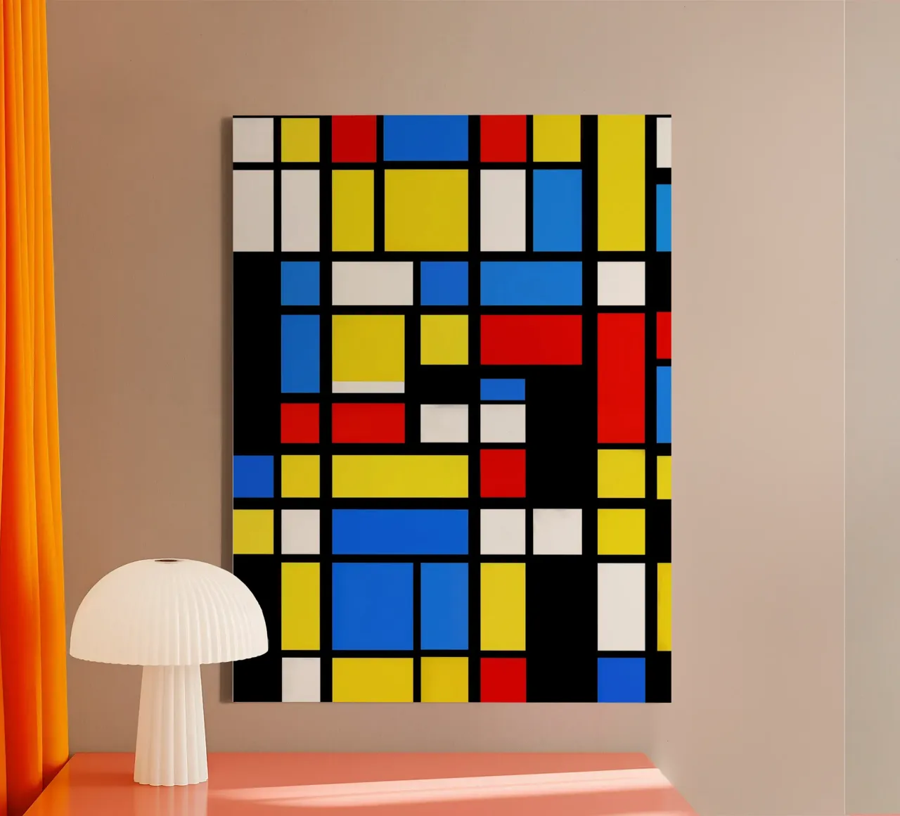 Mondrian Style Pattern tela da Autofocus