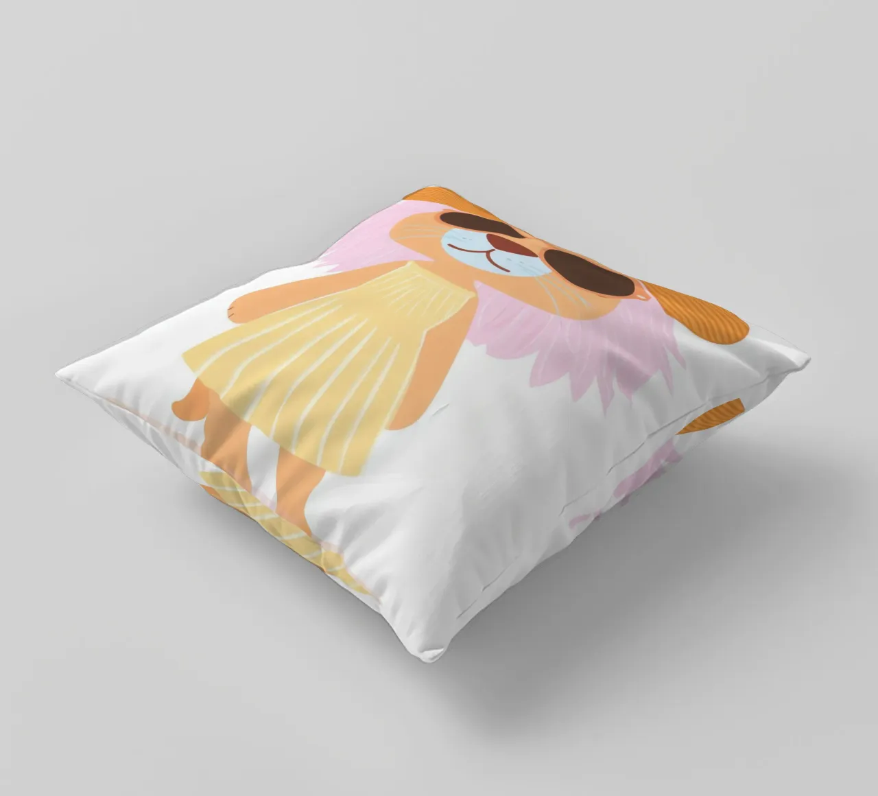 The Elegant Lioness in Summer decorative cushion by So Cute Land - Affiches et posters