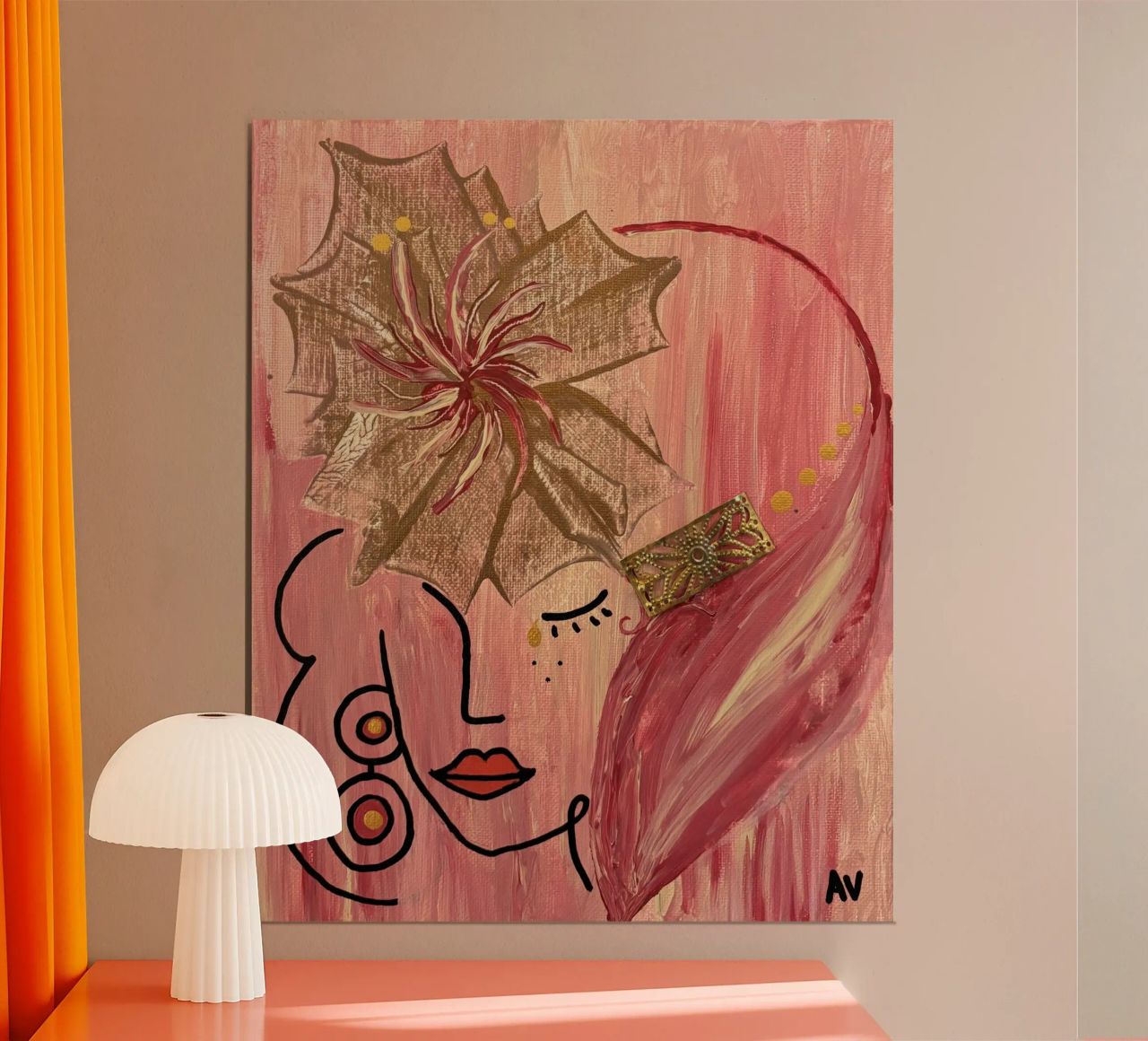 Guerrière rose Poster von Aliciavgz