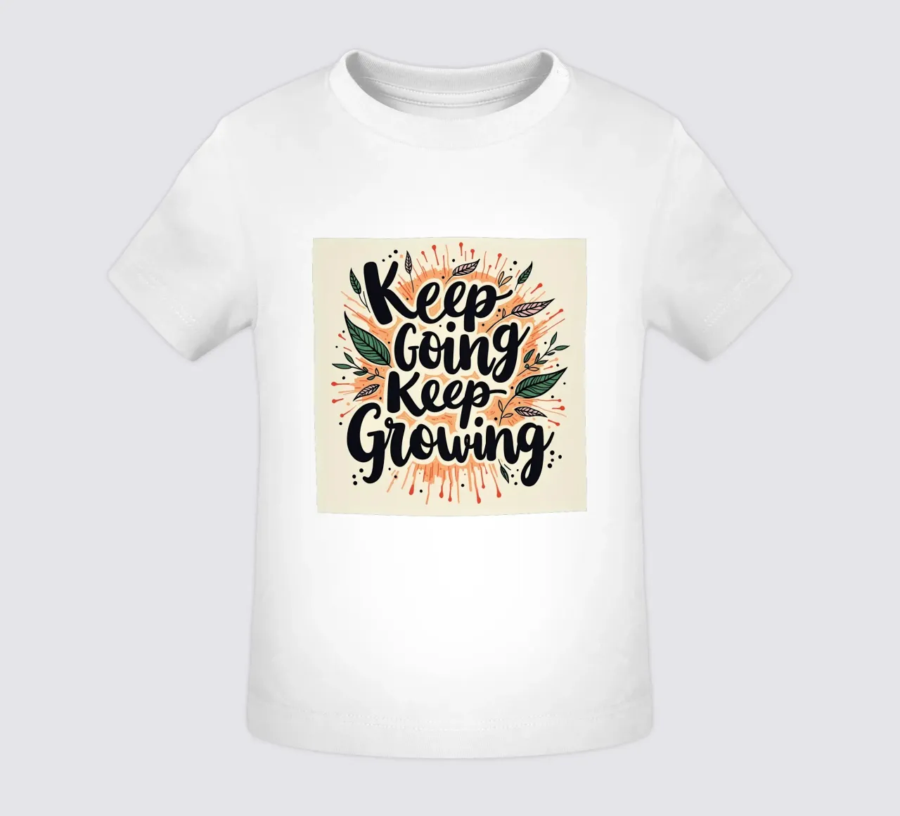 Continuare ad andare avanti, continuare a crescere maglietta neonato da inspirational quote