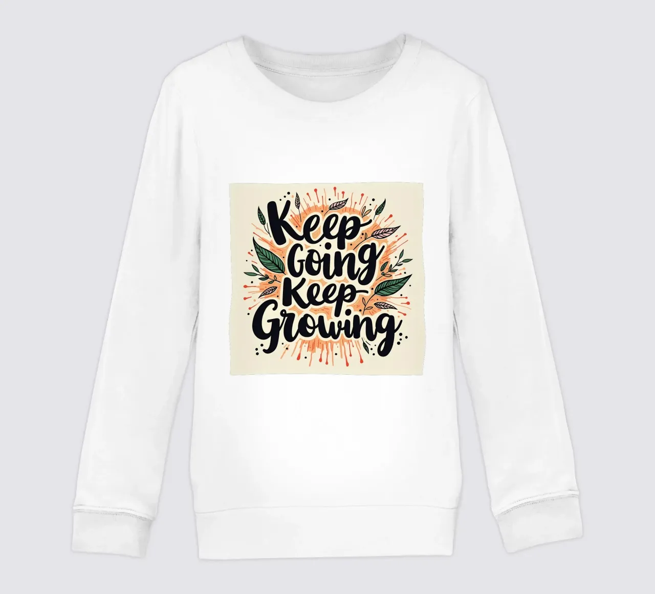 Continuare ad andare avanti, continuare a crescere felpa bambino da inspirational quote