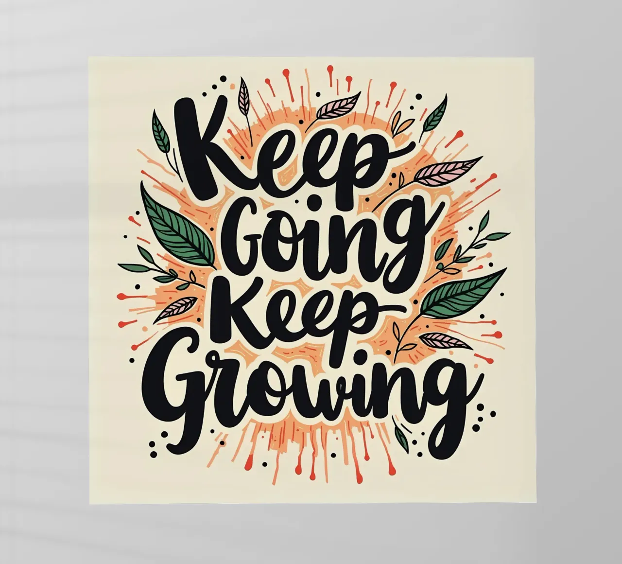 Continuare ad andare avanti, continuare a crescere pellicola backlit da inspirational quote