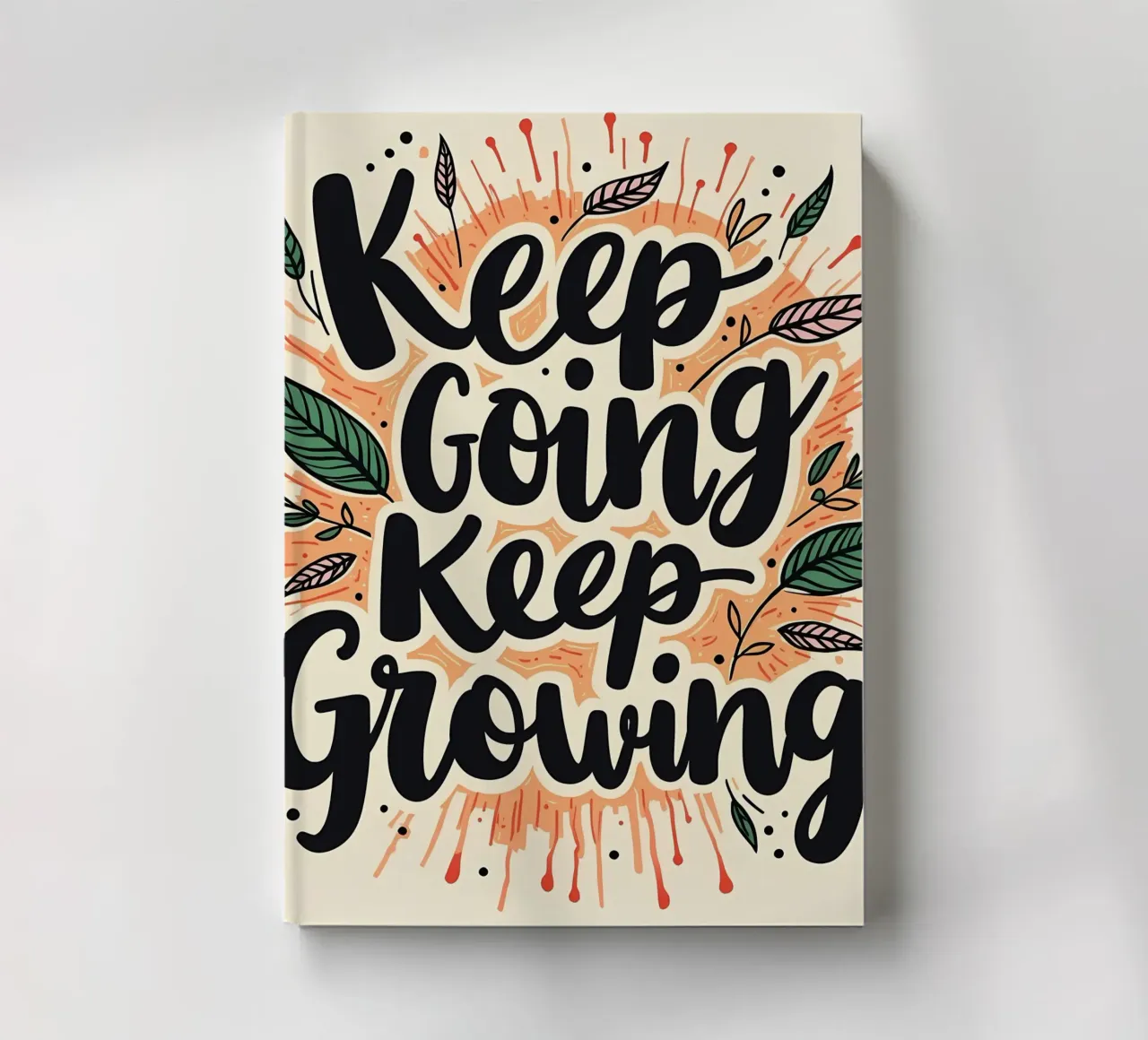 Continuer, grandir carnet de notes de inspirational quote
