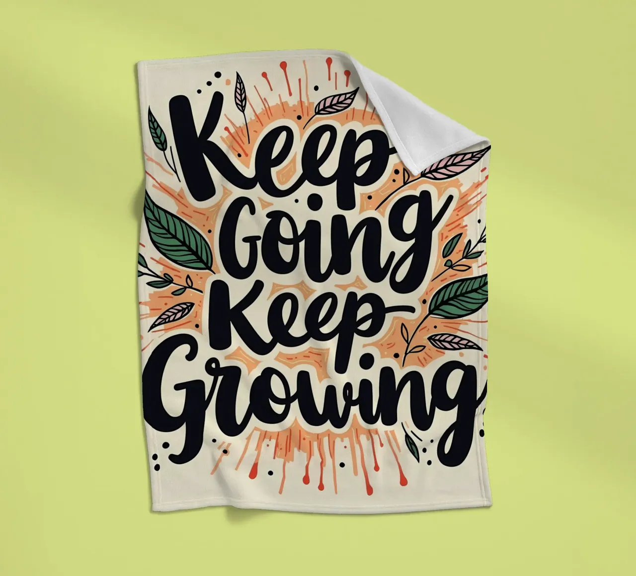 Continuare ad andare avanti, continuare a crescere coperta in pile da inspirational quote