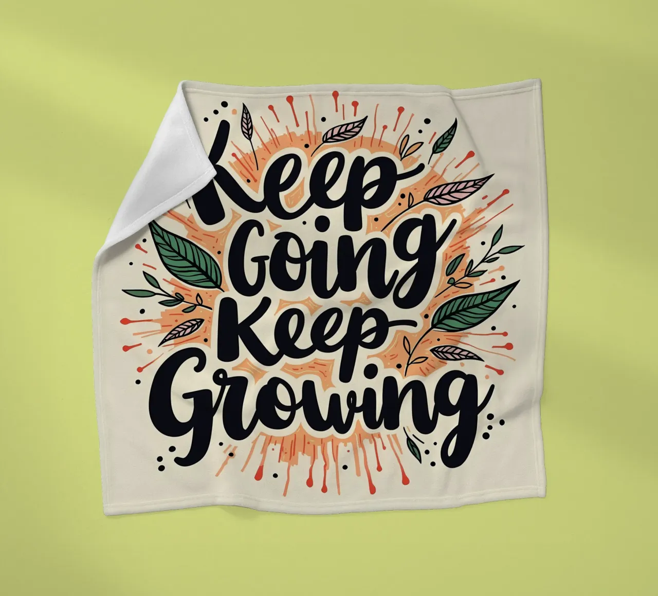 Continuare ad andare avanti, continuare a crescere coperta in pile da inspirational quote